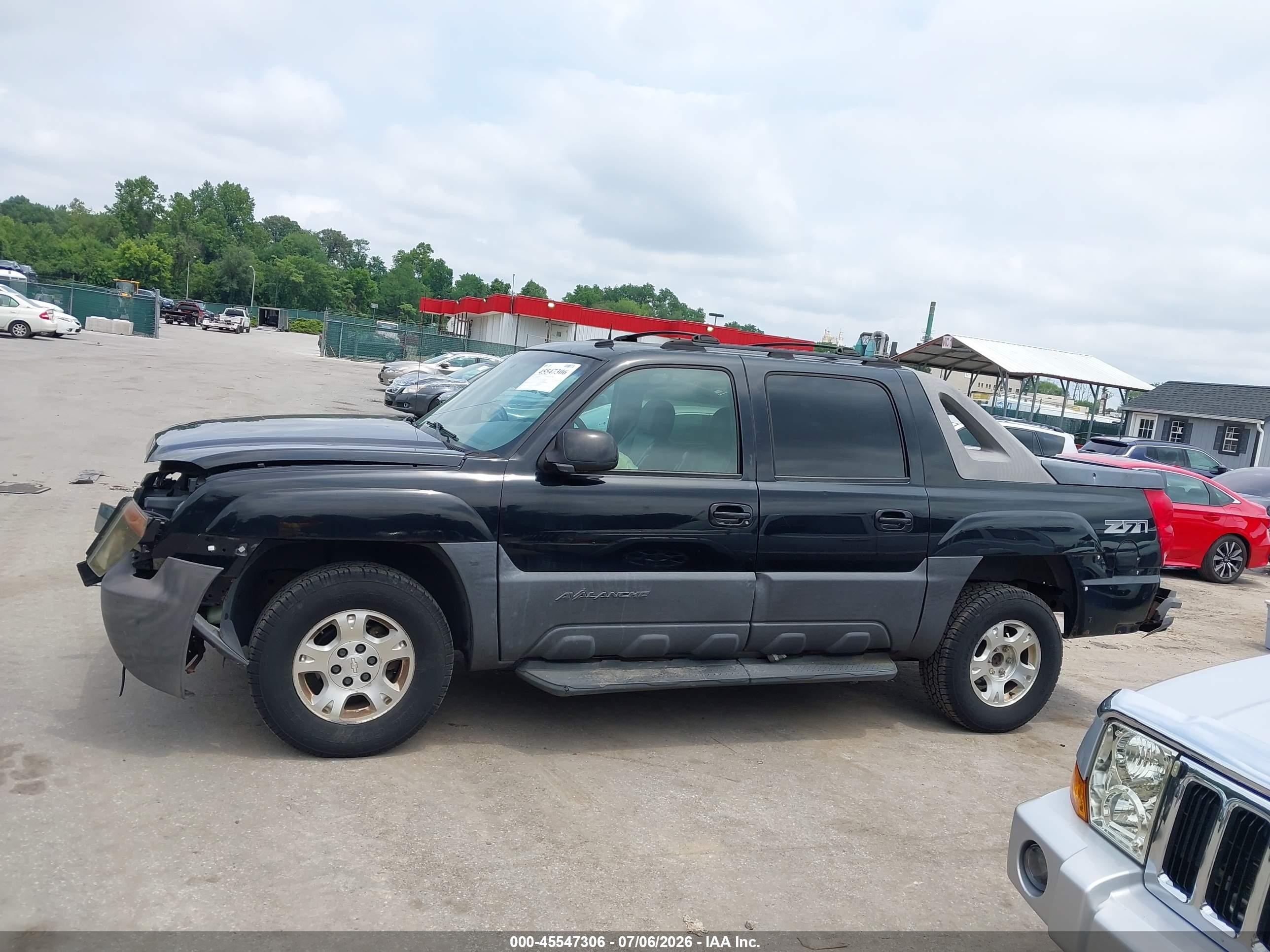2003 Chevrolet Avalanche 1500   Черный vin: 3GNEK13T73G229942