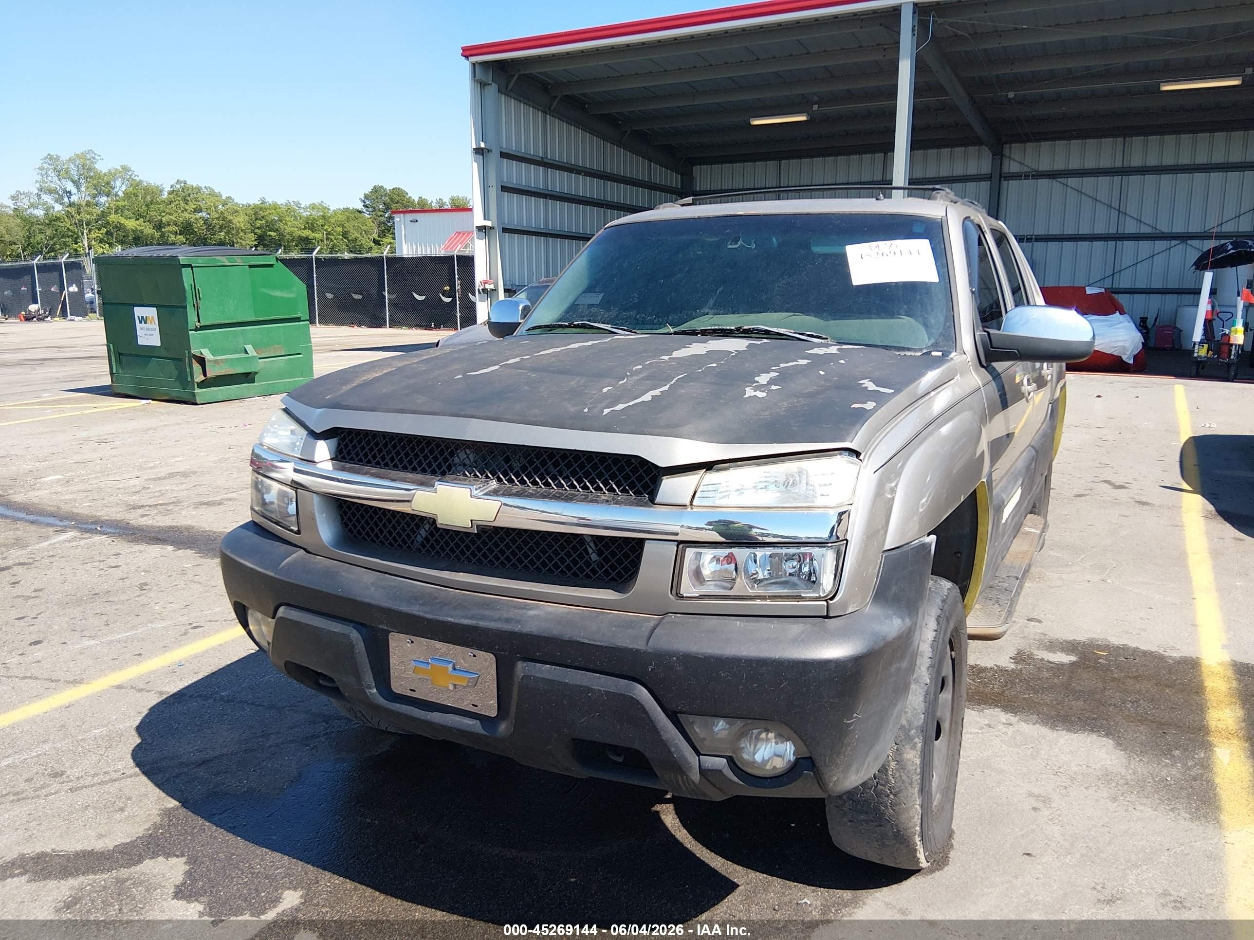2002 Chevrolet Avalanche 1500   Beige vin: 3GNEK13T82G127631