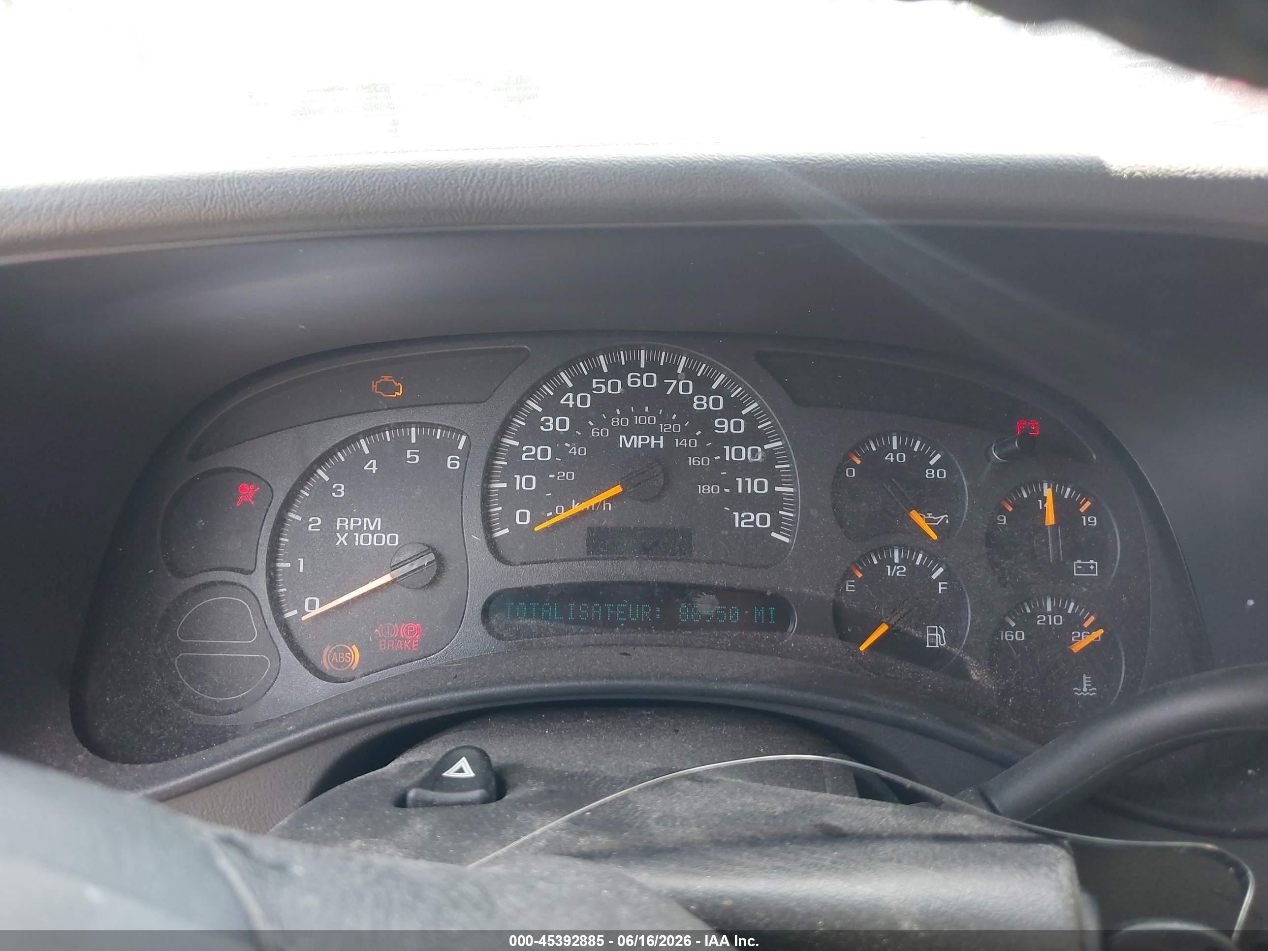 2003 Chevrolet Avalanche 1500   Gray vin: 3GNEK13T83G205049