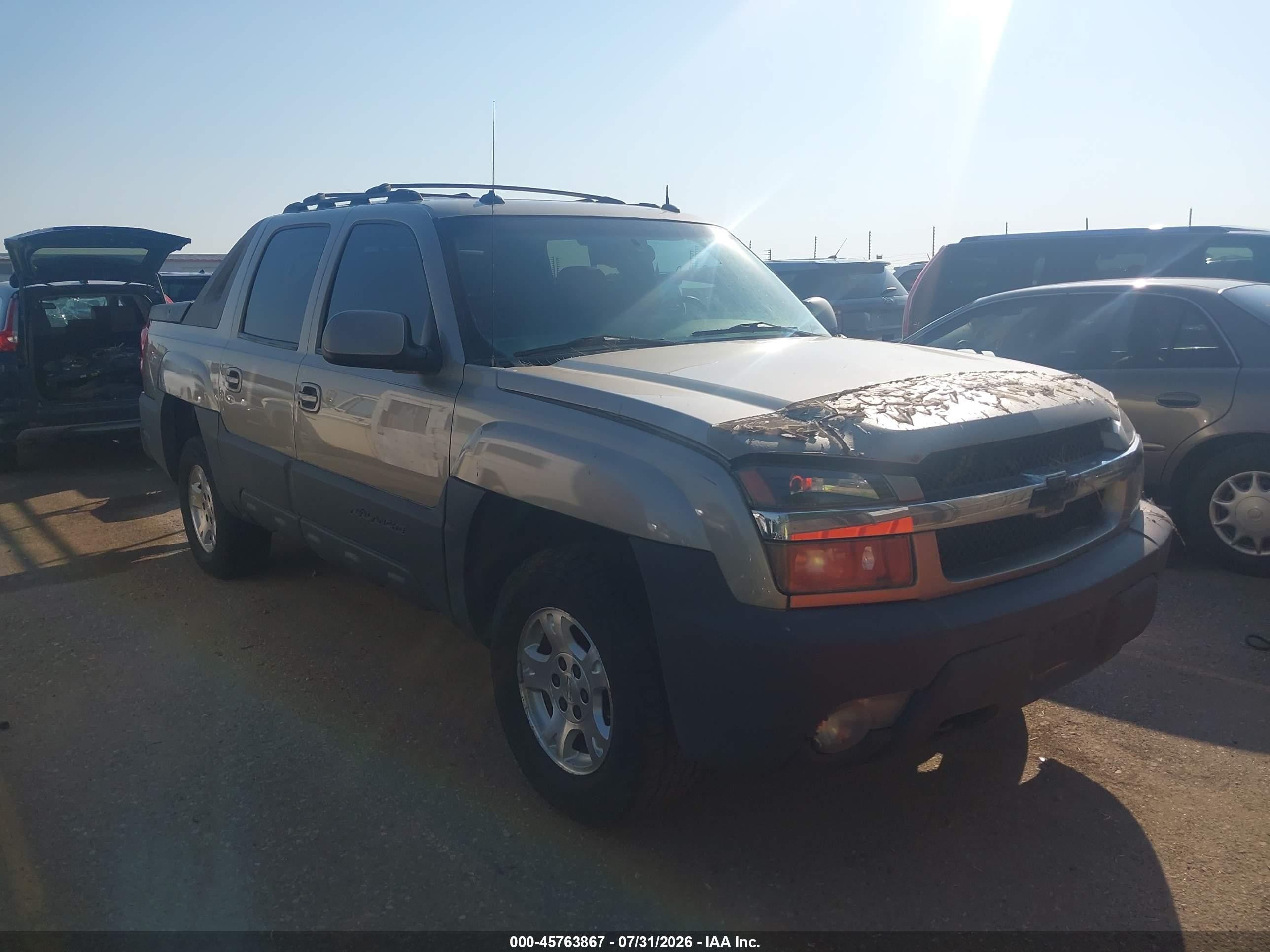 2003 Chevrolet Avalanche 1500   Желто-коричневый vin: 3GNEK13T83G222191