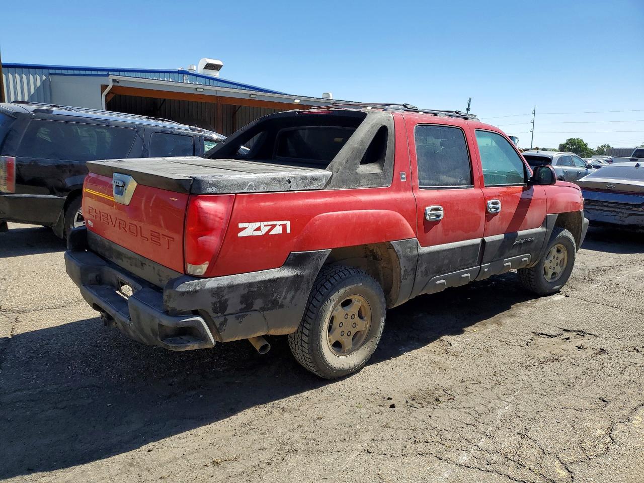2003 Chevrolet Avalanche K1500 Red vin: 3GNEK13T83G267552