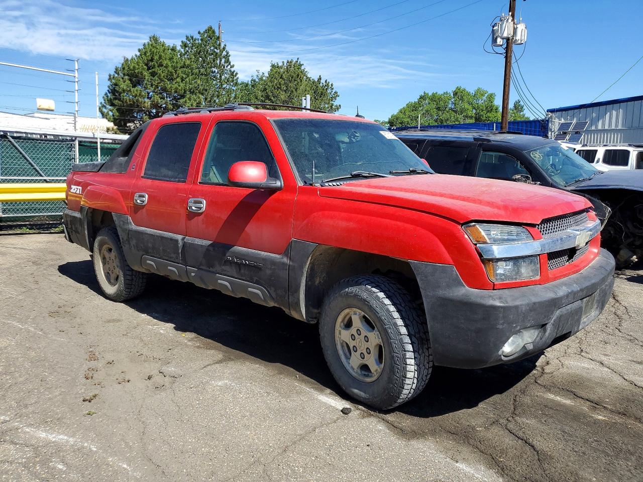 2003 Chevrolet Avalanche K1500 Red vin: 3GNEK13T83G267552