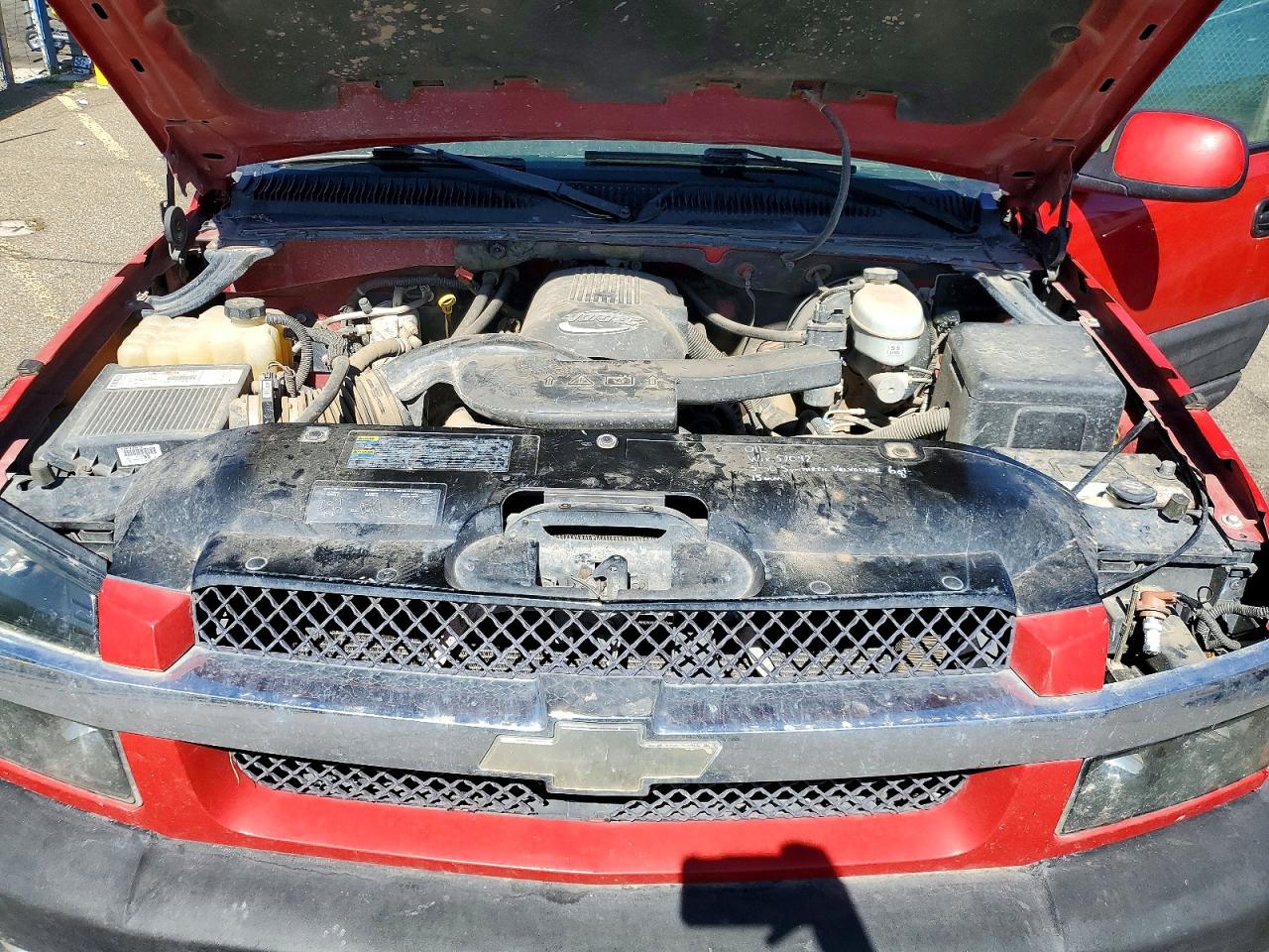 2003 Chevrolet Avalanche K1500 Red vin: 3GNEK13T83G267552
