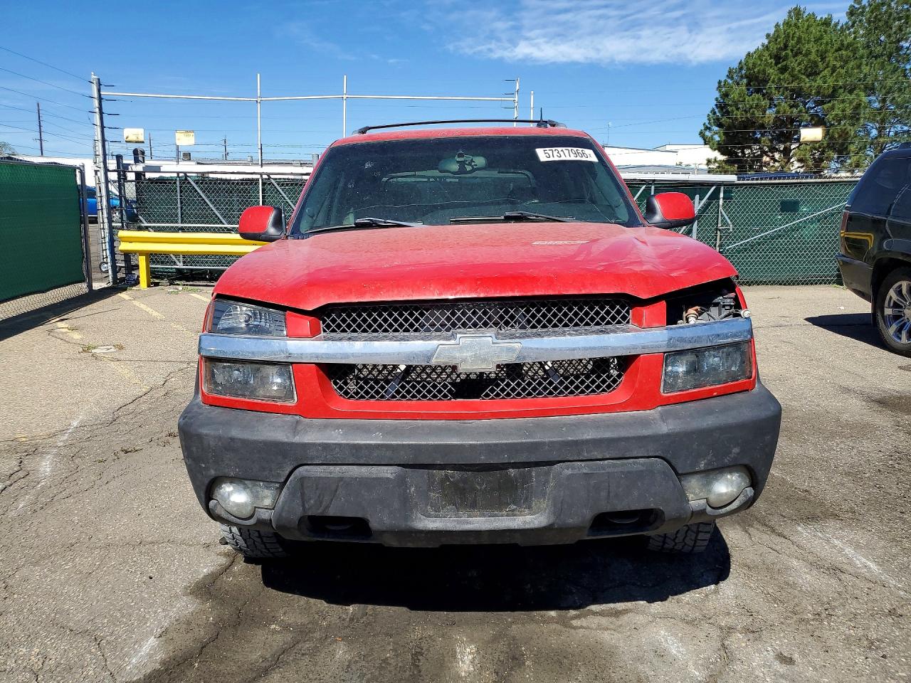 2003 Chevrolet Avalanche K1500 Red vin: 3GNEK13T83G267552