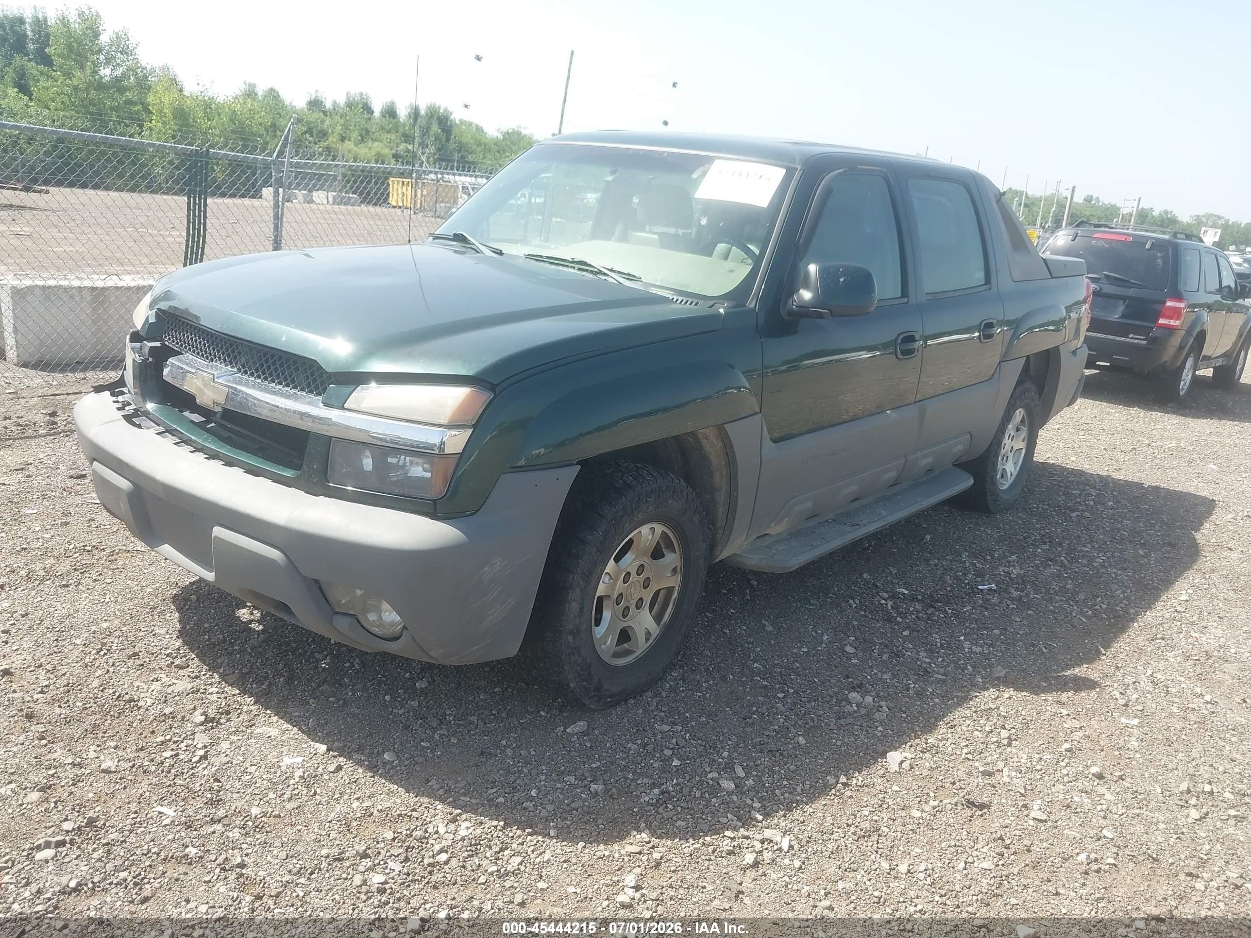 2002 Chevrolet Avalanche 1500   Green vin: 3GNEK13T92G112071