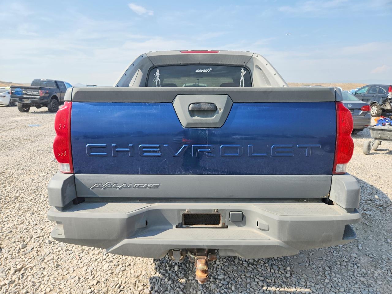 2002 Chevrolet Avalanche K1500 Blue vin: 3GNEK13T92G164994