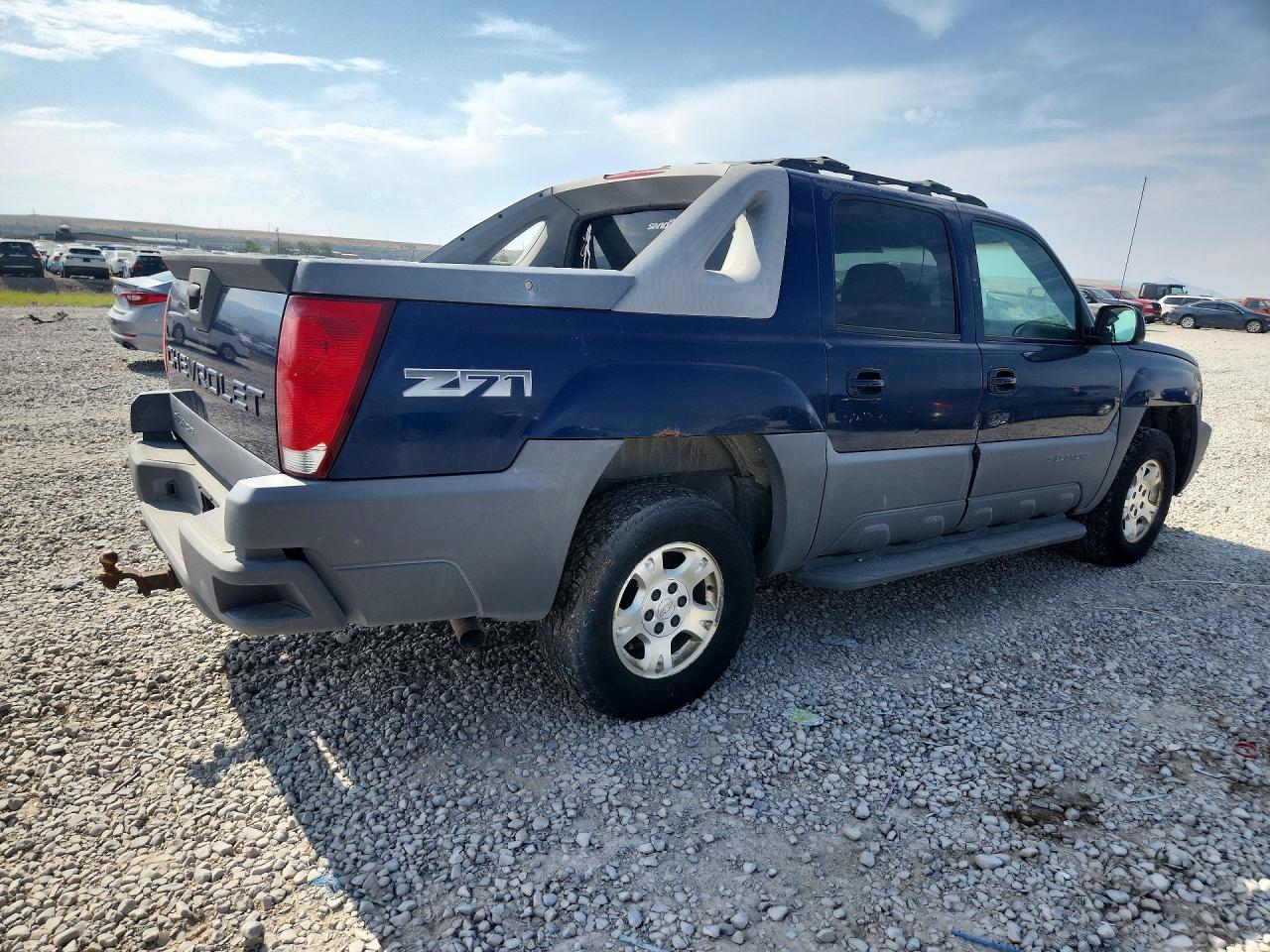 2002 Chevrolet Avalanche K1500 Blue vin: 3GNEK13T92G164994