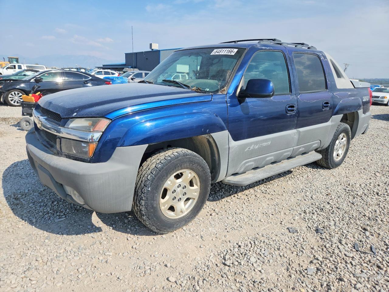 2002 Chevrolet Avalanche K1500 Blue vin: 3GNEK13T92G164994