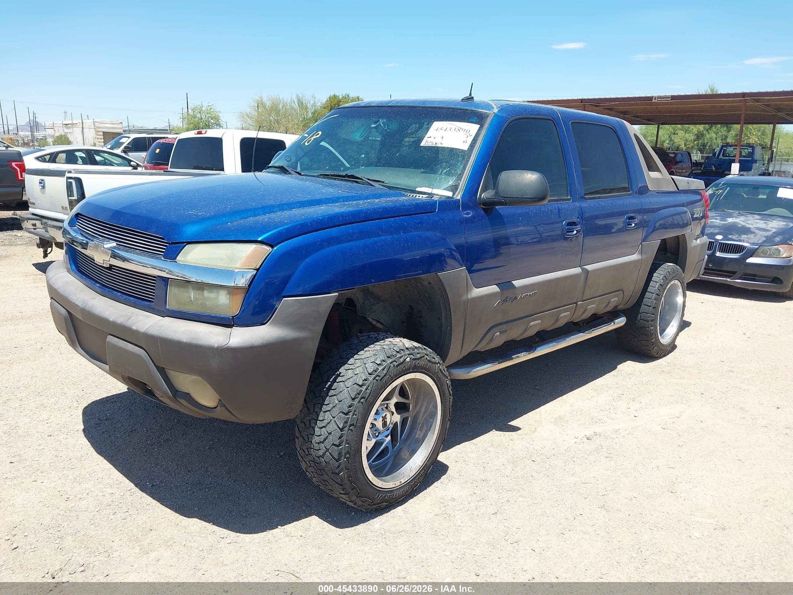 2003 Chevrolet Avalanche 1500   Blue vin: 3GNEK13T93G146478