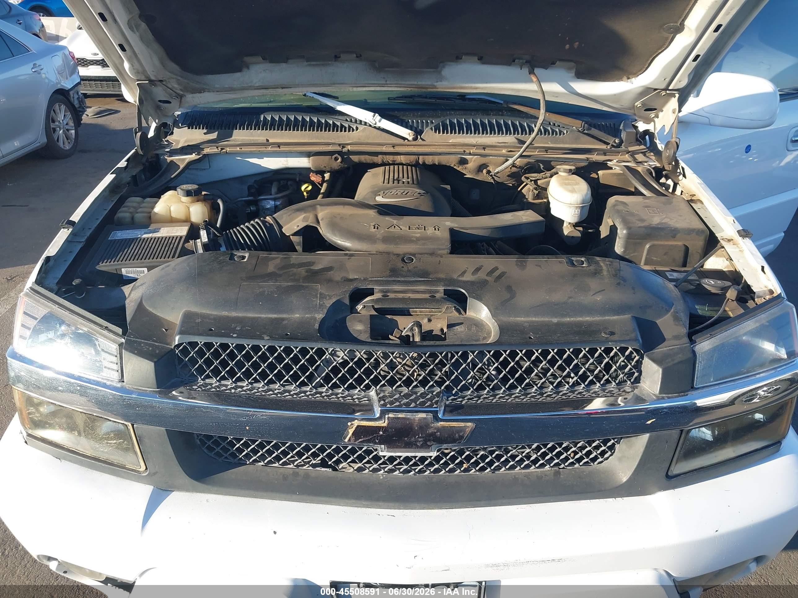 2003 Chevrolet Avalanche 1500   White vin: 3GNEK13T93G186981