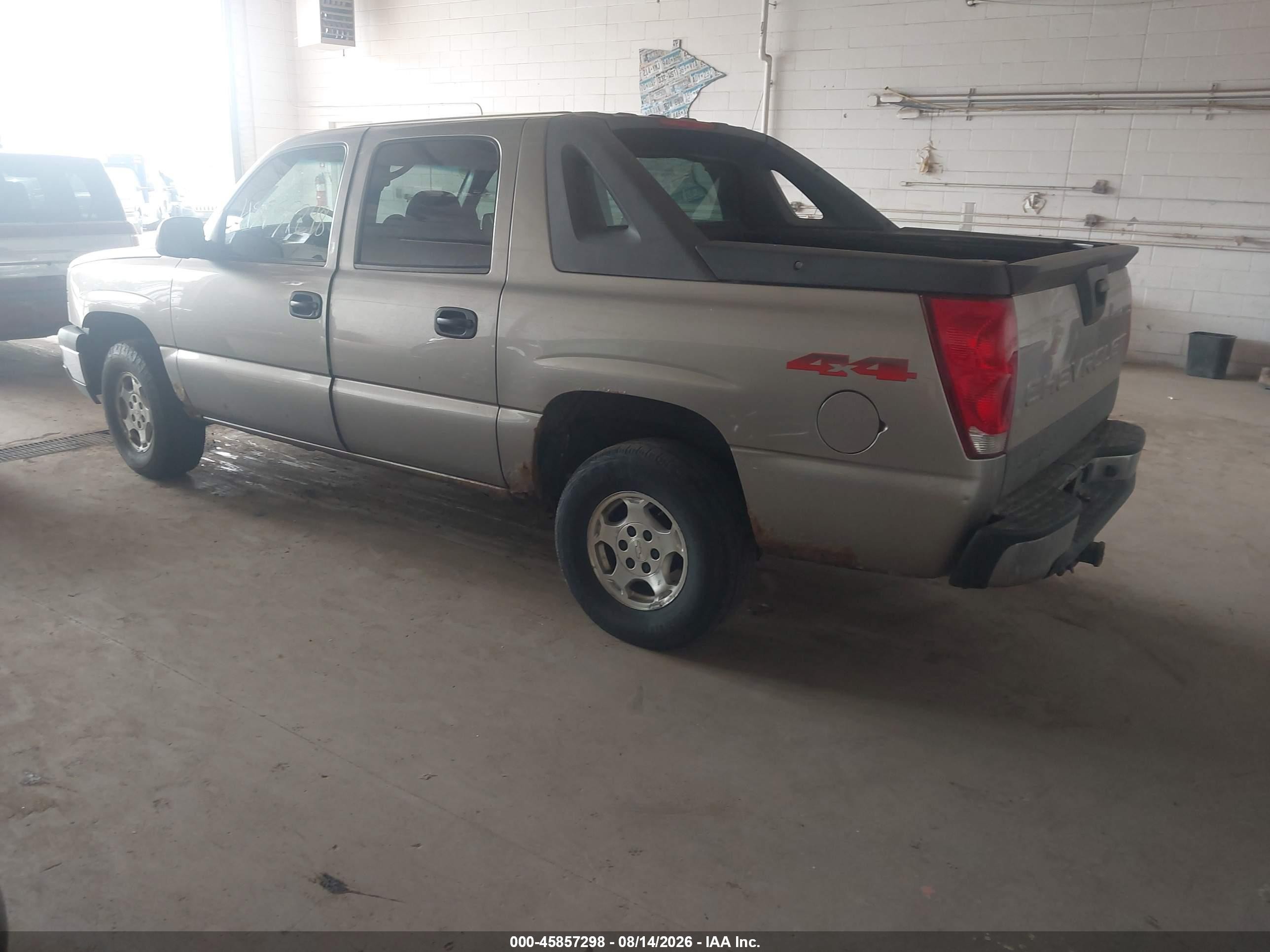 2003 Chevrolet Avalanche 1500 Tan vin: 3GNEK13T93G295148