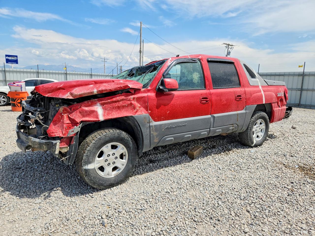 2002 Chevrolet Avalanche K1500 Red vin: 3GNEK13TX2G157181