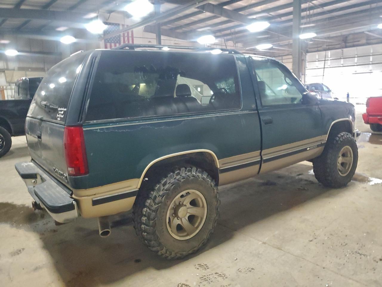 1995 Chevrolet Tahoe K1500 Green vin: 3GNEK18K7SG119164