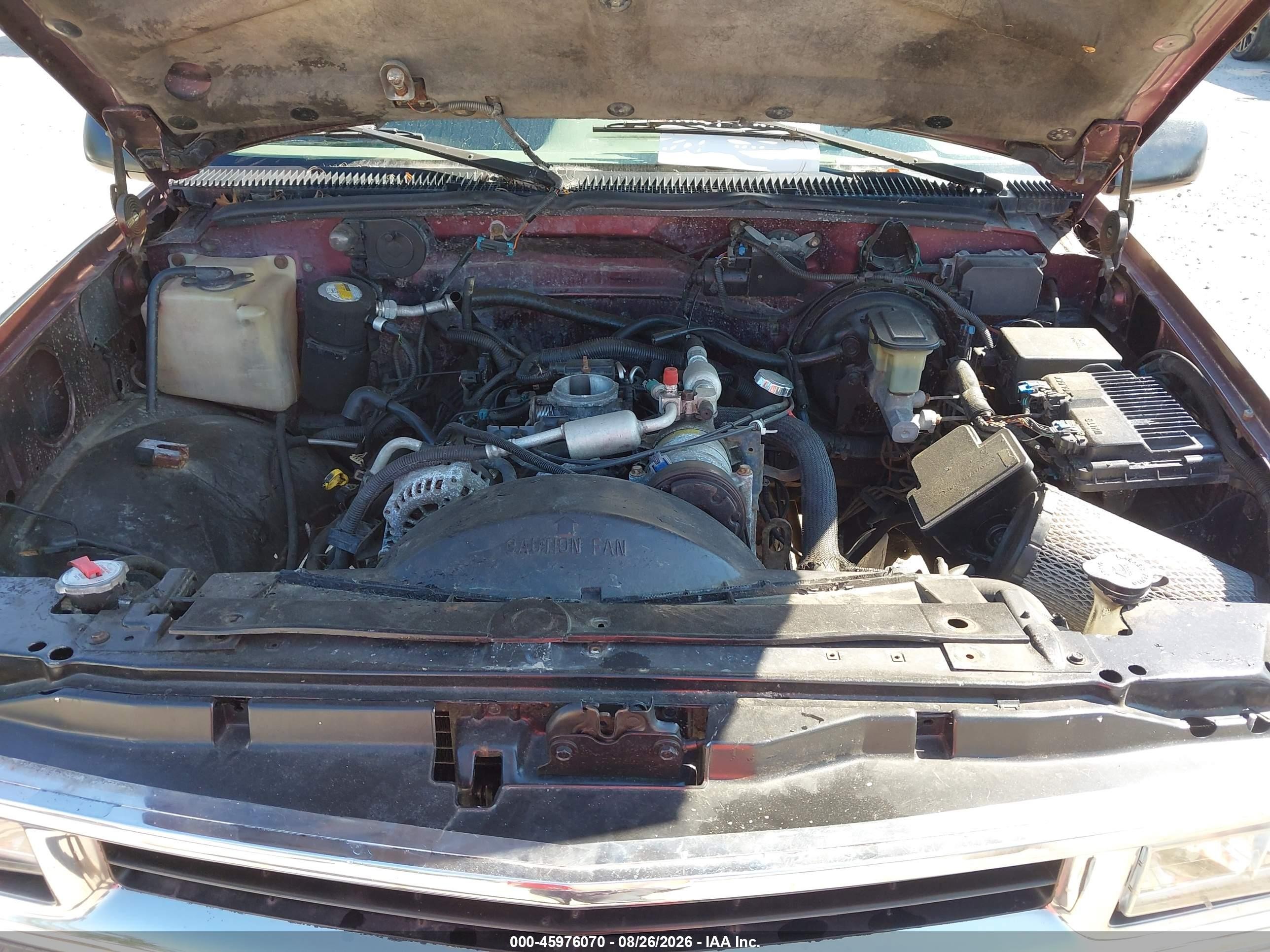 1996 Chevrolet Tahoe K1500 Burgundy vin: 3GNEK18R0TG138587