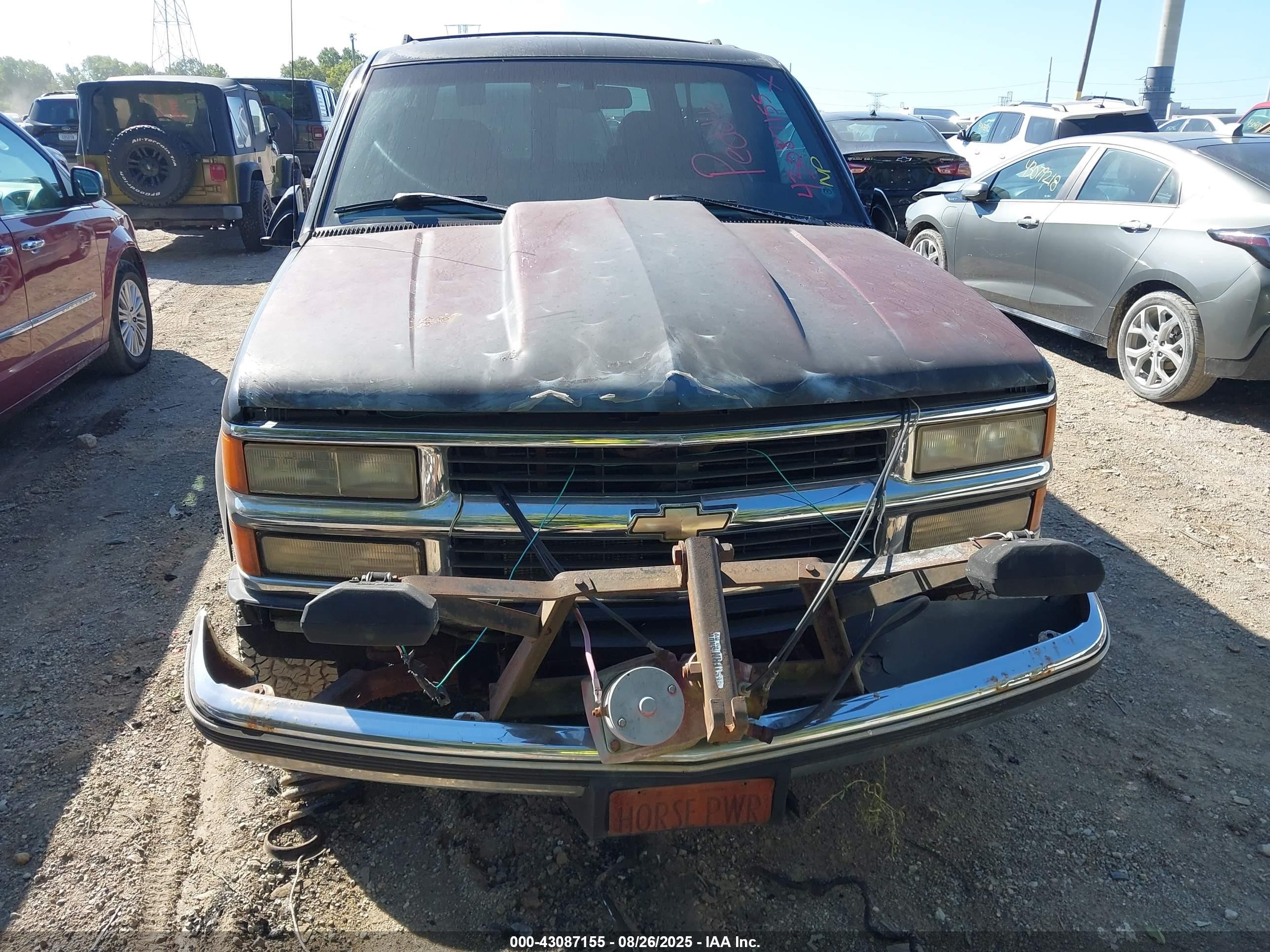 1996 Chevrolet Tahoe K1500 Black vin: 3GNEK18R0TG145796