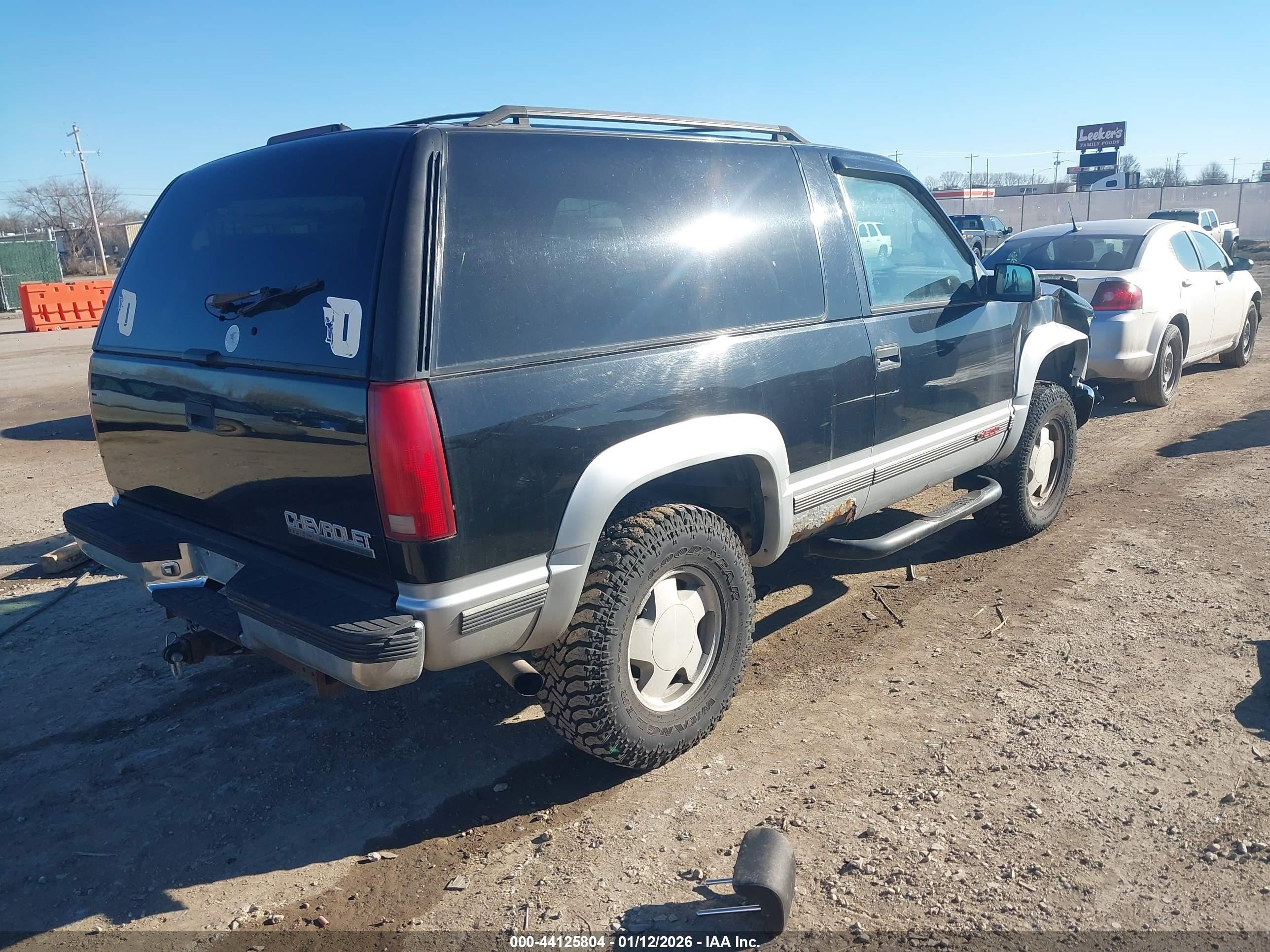 1996 Chevrolet Tahoe K1500 Черный vin: 3GNEK18R0TG165501
