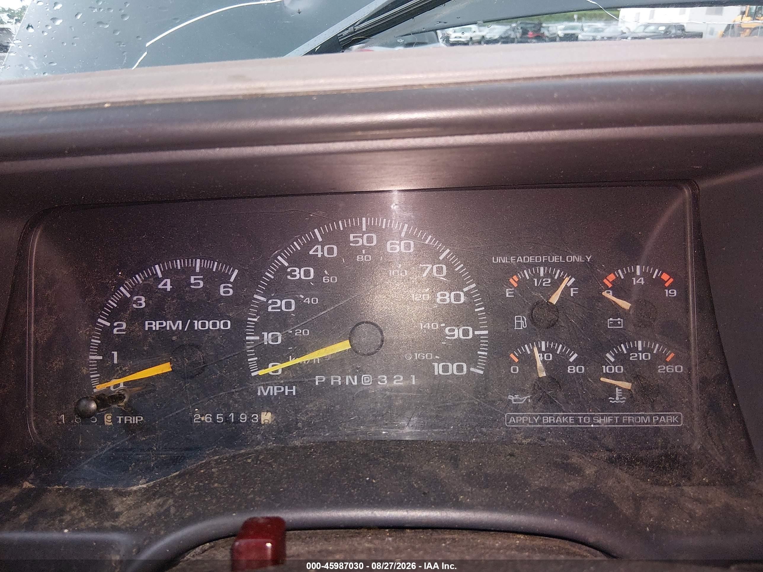 1998 Chevrolet Tahoe   Black vin: 3GNEK18R3WG127281