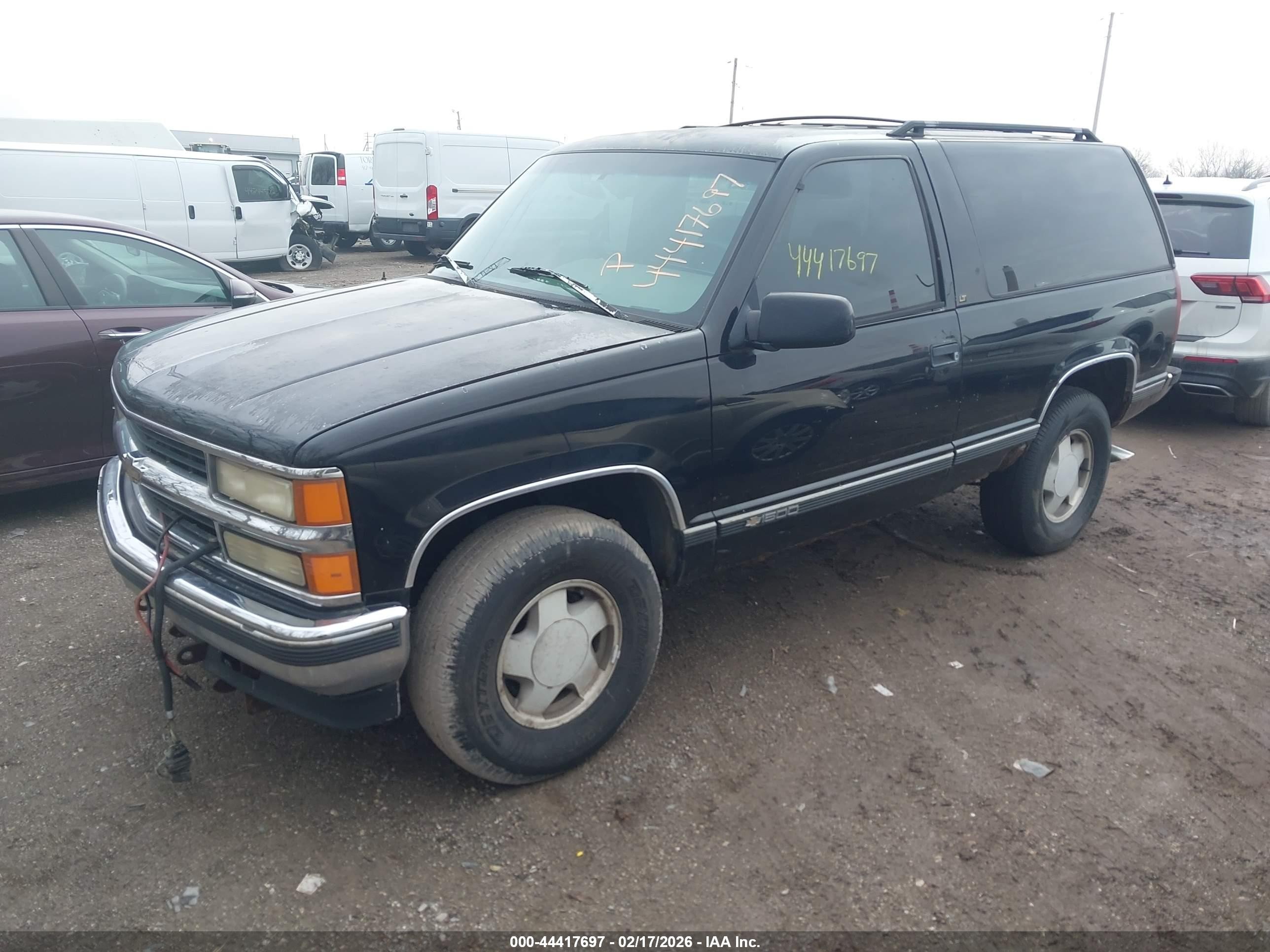 1996 Chevrolet Tahoe K1500 Black vin: 3GNEK18R5TG112048
