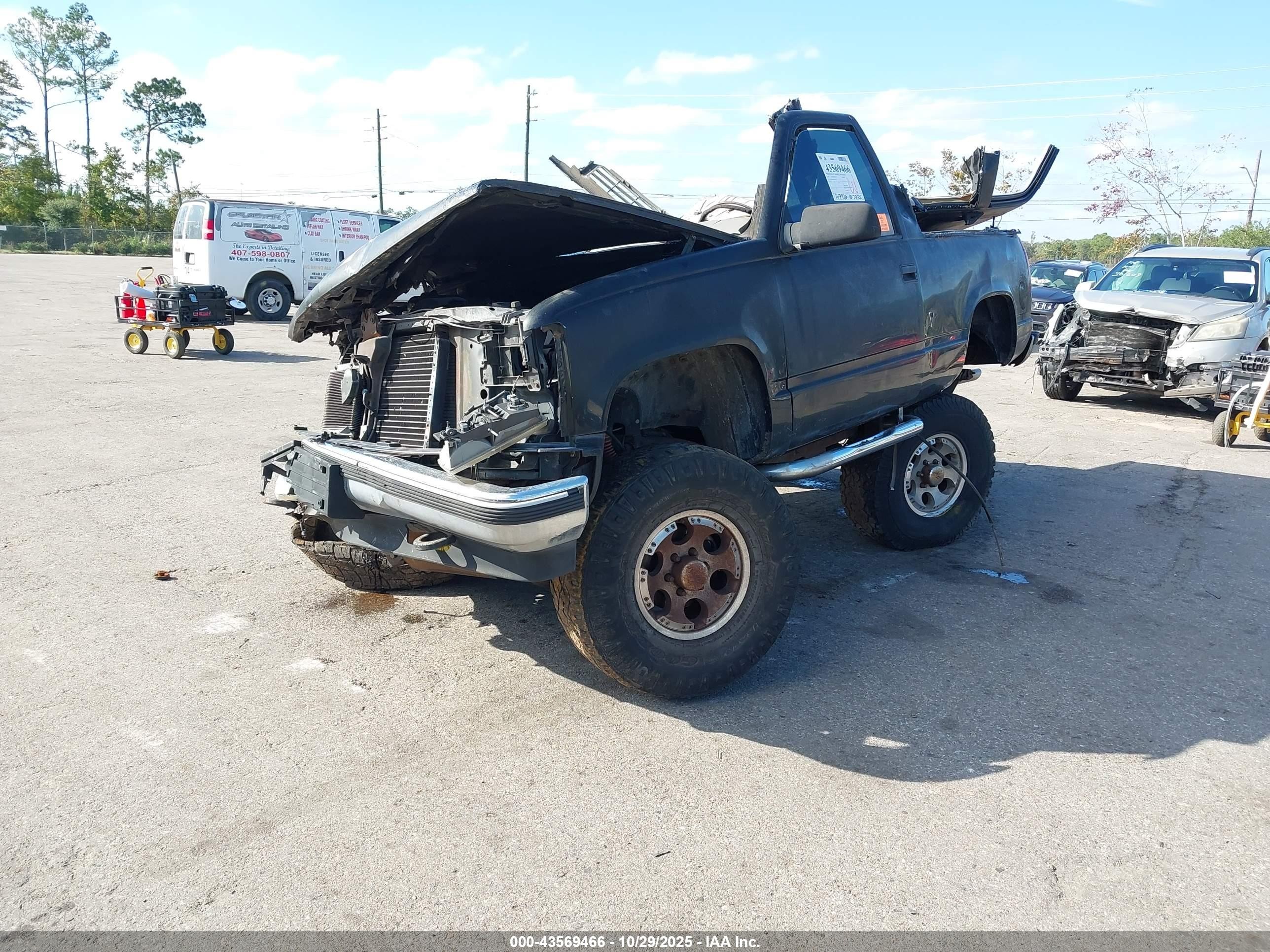 1996 Chevrolet Tahoe K1500 Черный vin: 3GNEK18R5TG161332