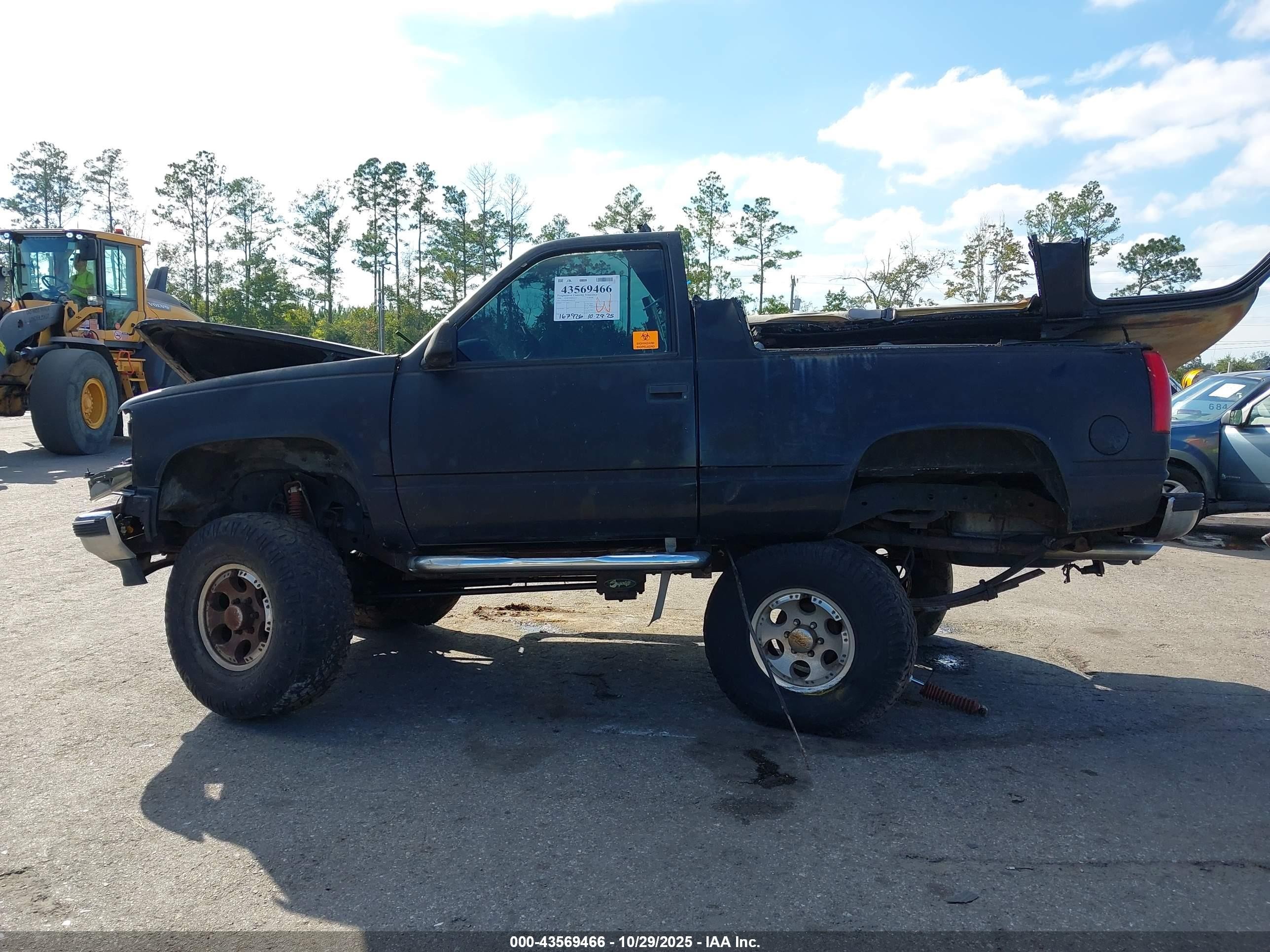 1996 Chevrolet Tahoe K1500 Черный vin: 3GNEK18R5TG161332