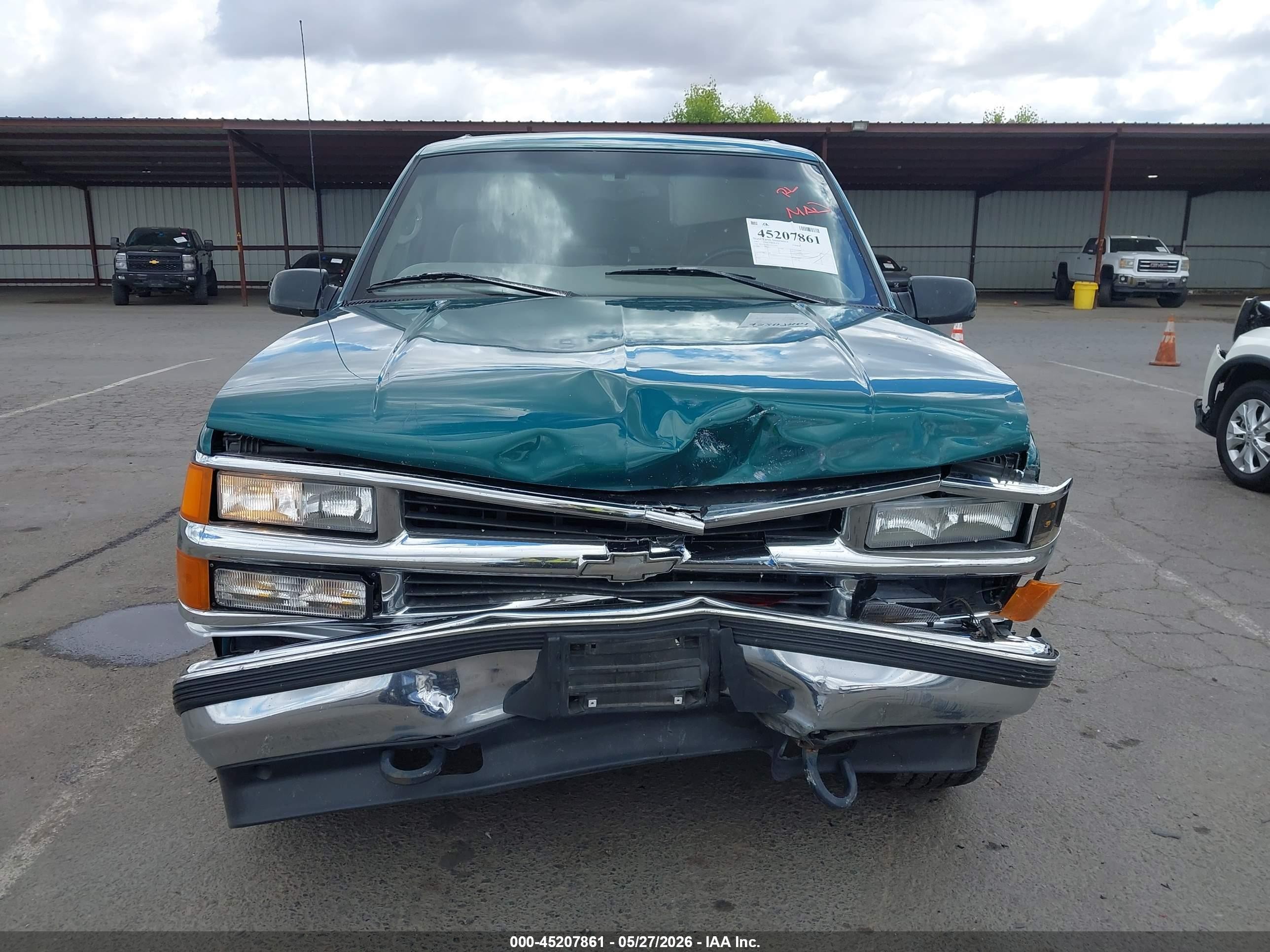 1997 Chevrolet Tahoe   Зеленый vin: 3GNEK18R5VG132044