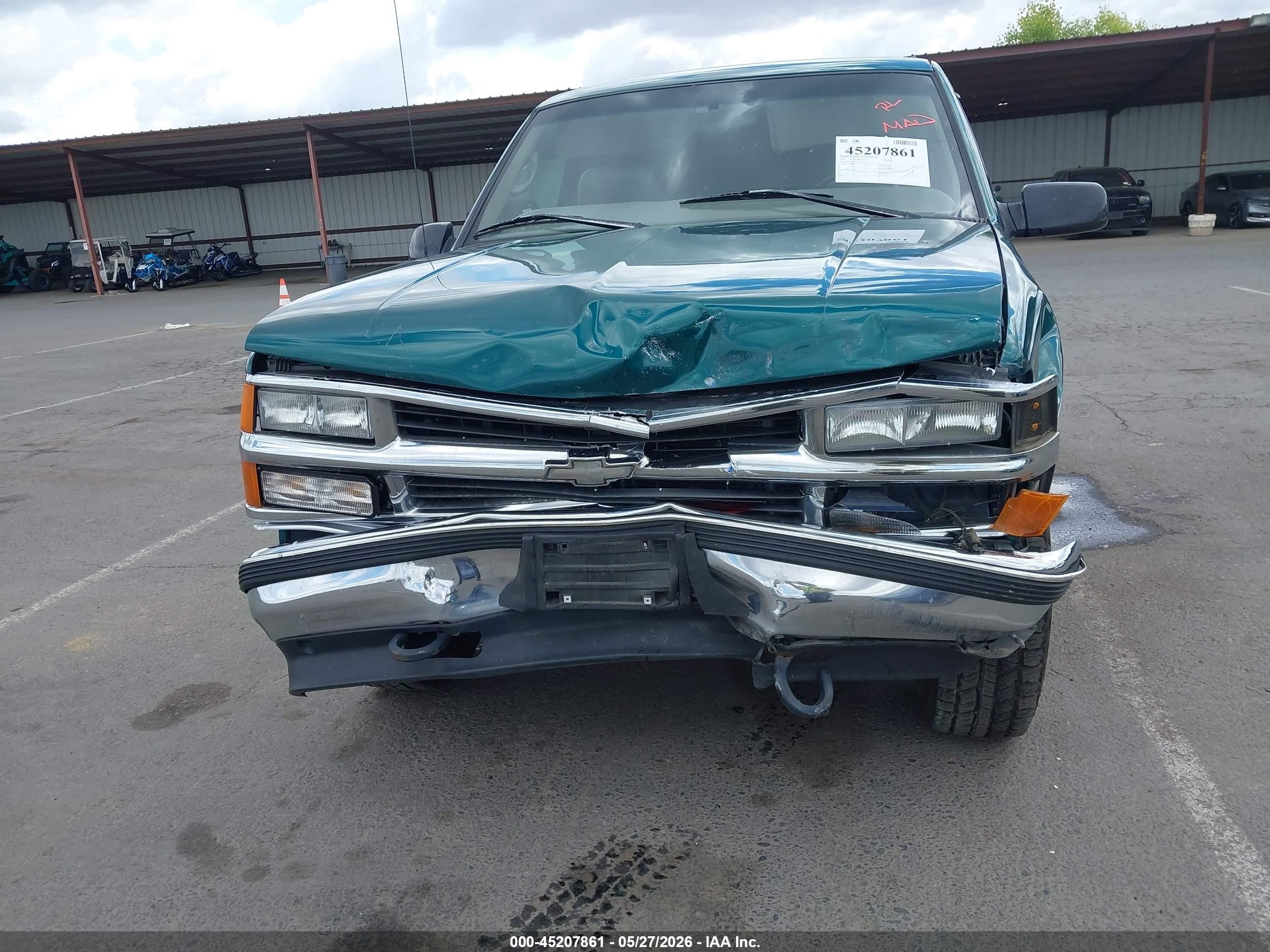 1997 Chevrolet Tahoe   Зеленый vin: 3GNEK18R5VG132044