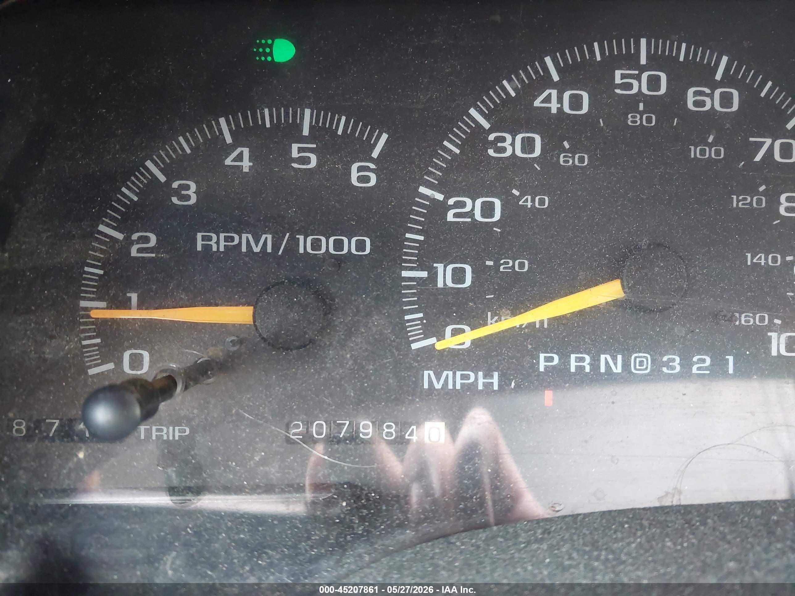 1997 Chevrolet Tahoe   Зеленый vin: 3GNEK18R5VG132044