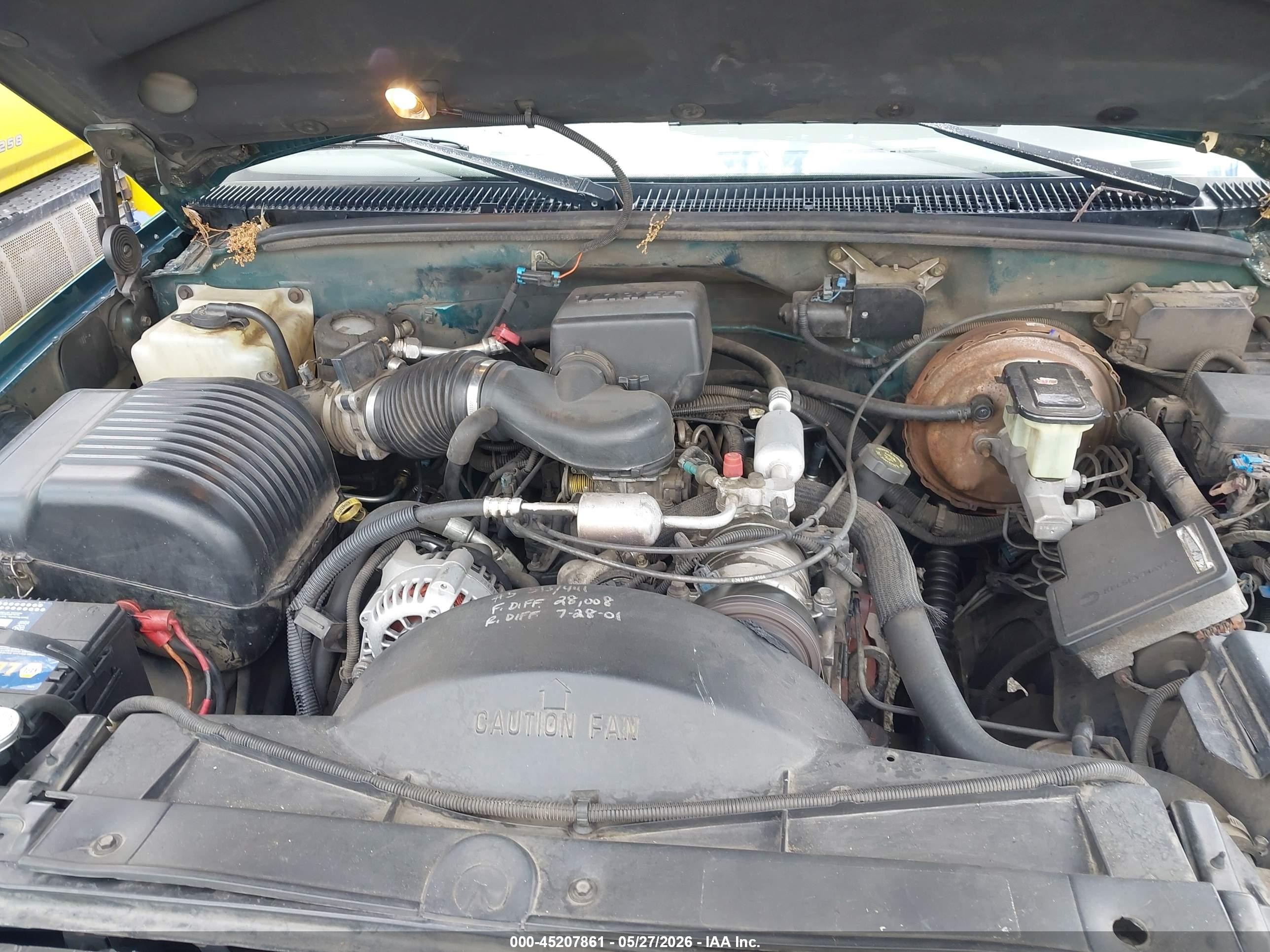 1997 Chevrolet Tahoe   Зеленый vin: 3GNEK18R5VG132044