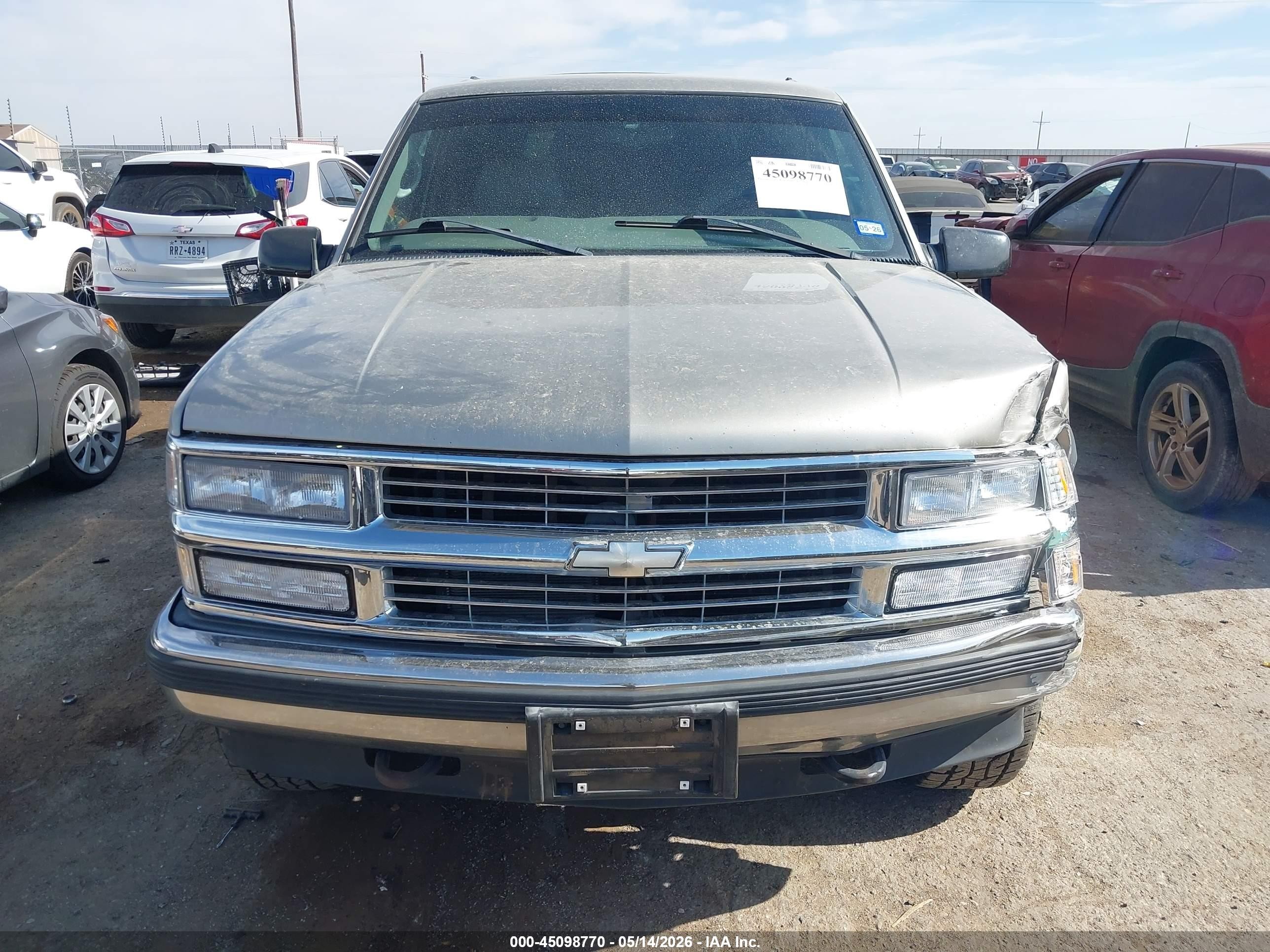 1999 Chevrolet Tahoe   Pewter vin: 3GNEK18R8XG207211