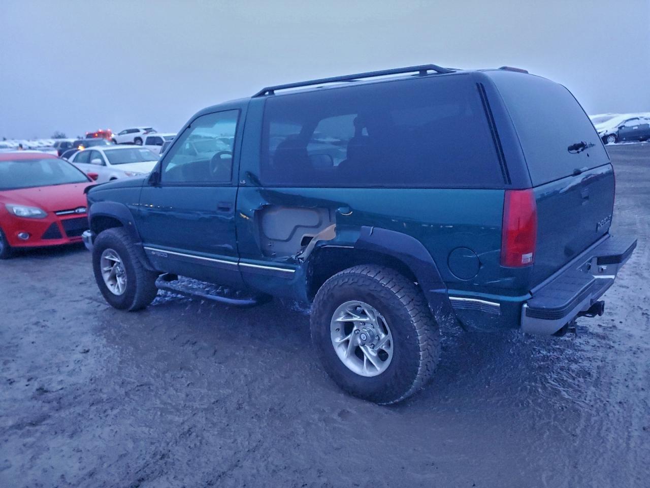 1996 Chevrolet Tahoe K1500 Green vin: 3GNEK18RXTG161021
