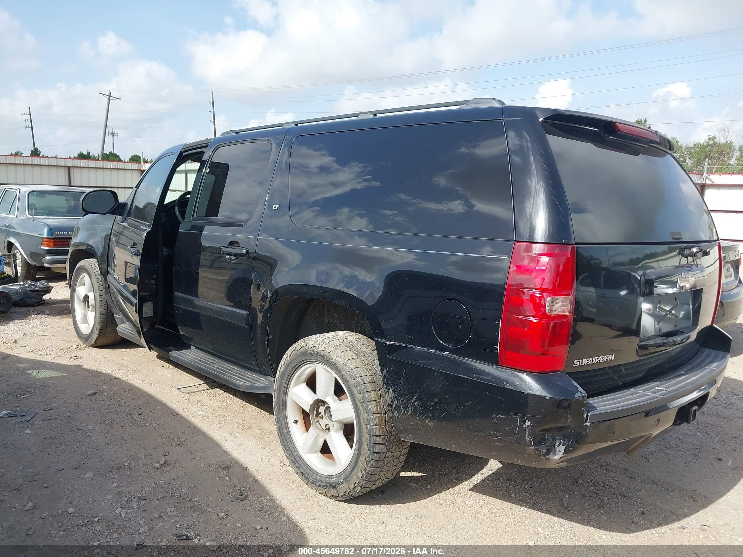 2008 Chevrolet Suburban 1500 Lt Black vin: 3GNFC16008G208991