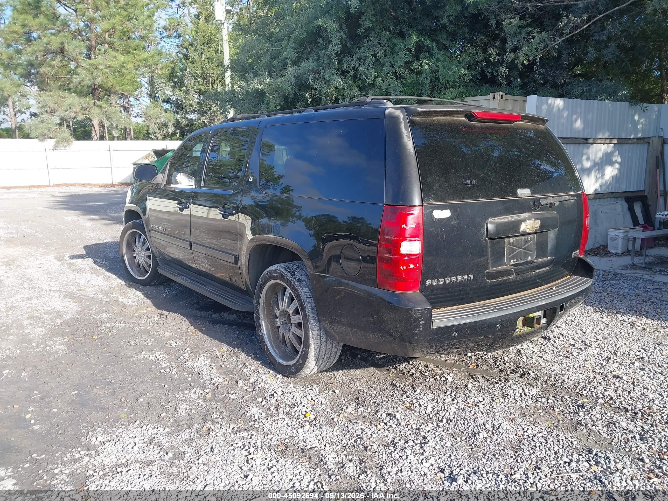 2007 Chevrolet Suburban 1500 Lt Black vin: 3GNFC16027G307066