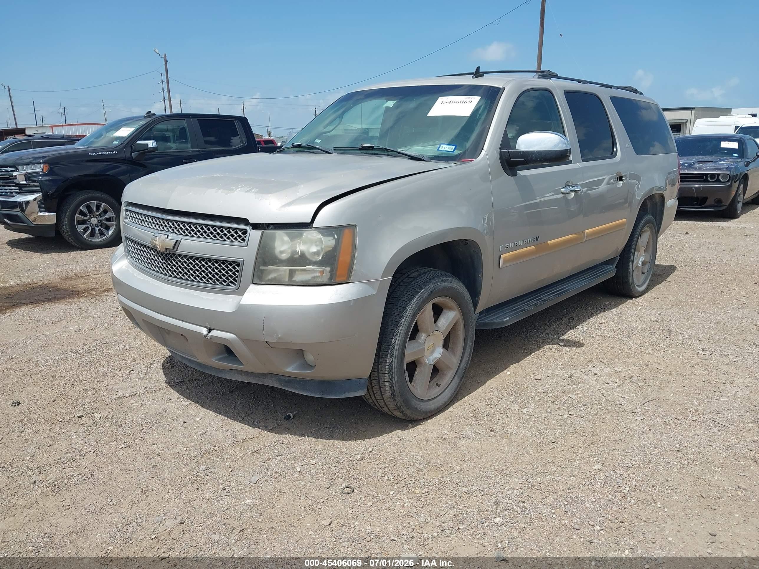 2008 Chevrolet Suburban 1500 Ltz Silver vin: 3GNFC16068G188178