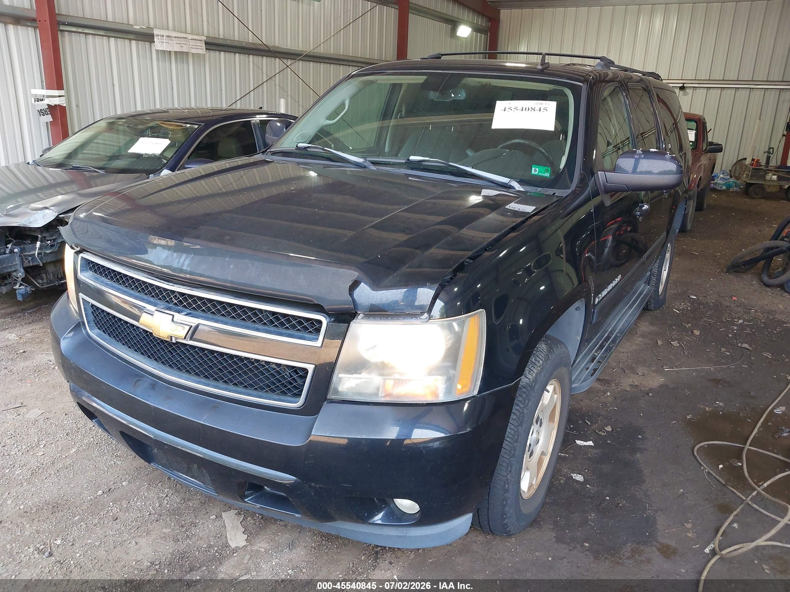 2007 Chevrolet Suburban Lt Black vin: 3GNFC16077G253053