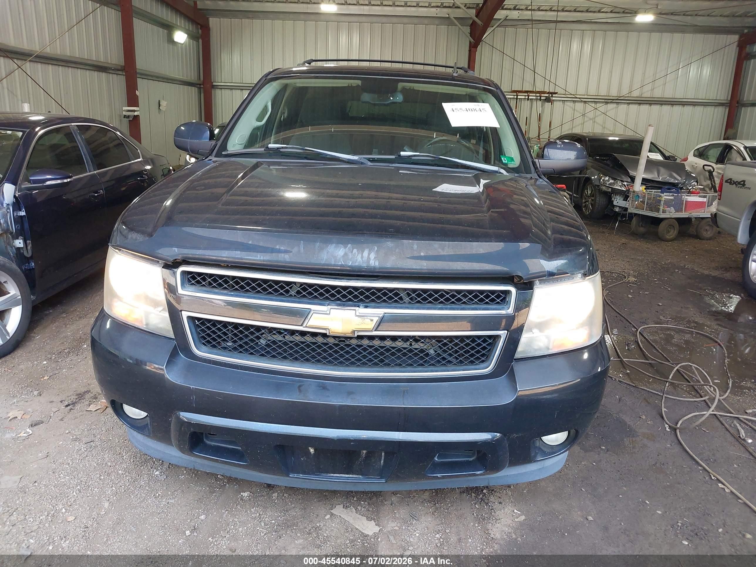 2007 Chevrolet Suburban Lt Black vin: 3GNFC16077G253053