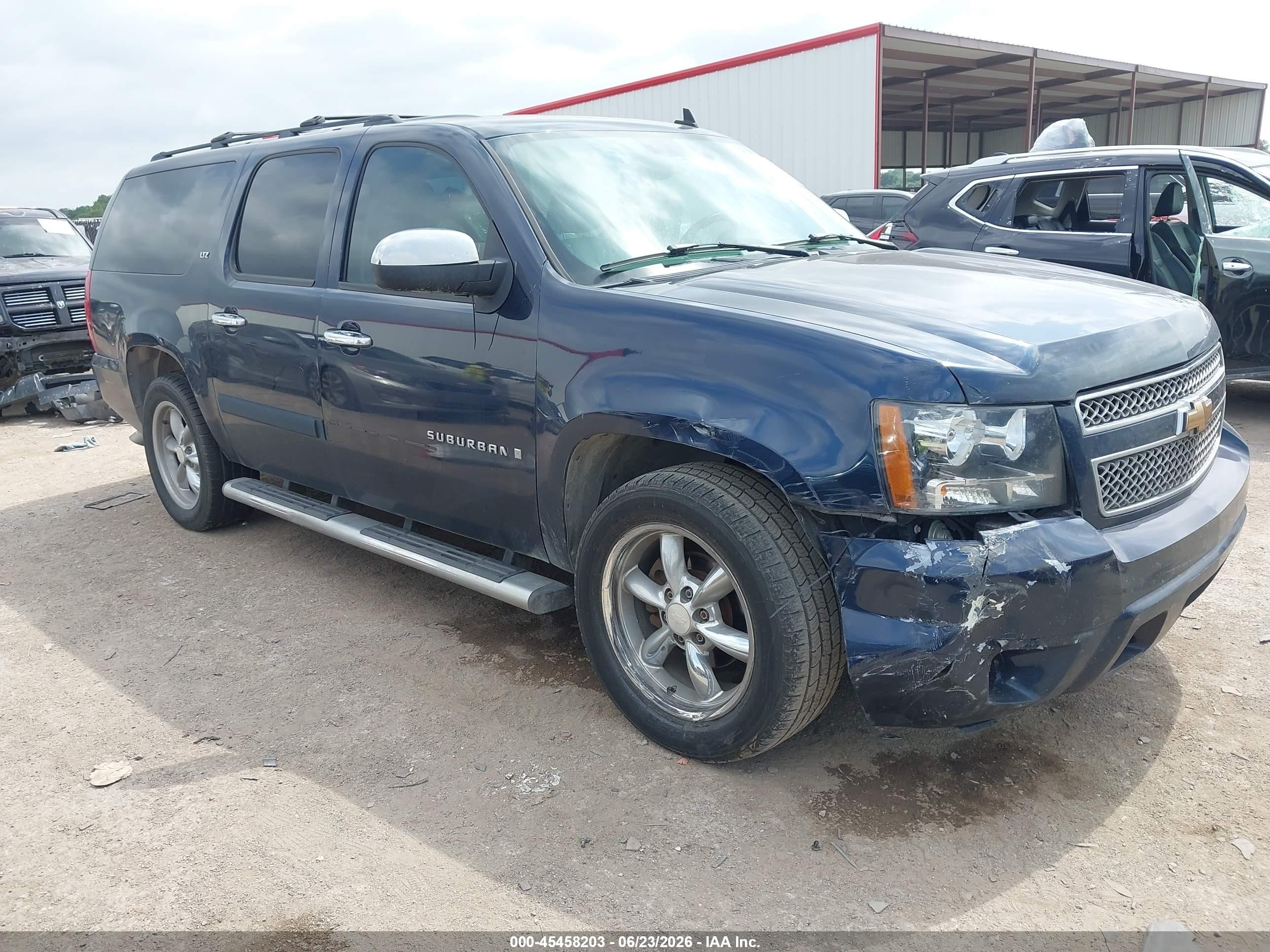 2007 Chevrolet Suburban Ltz Синий vin: 3GNFC16077G264330
