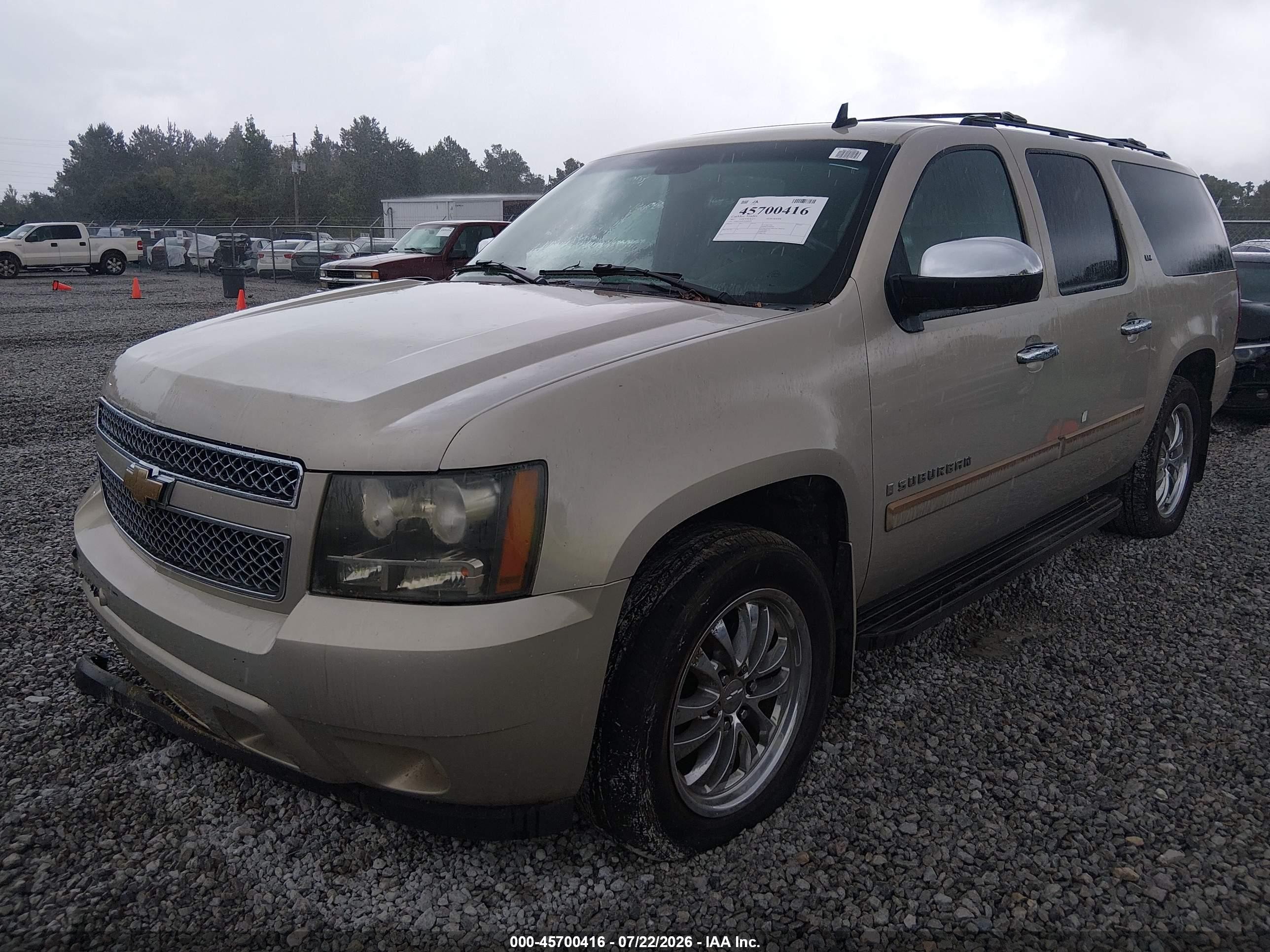 2007 Chevrolet Suburban Ltz Beige vin: 3GNFC160X7G286998