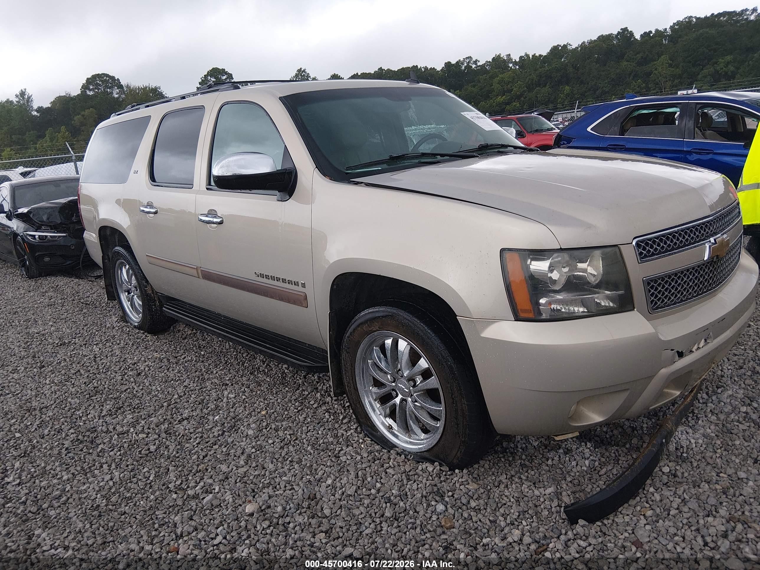 2007 Chevrolet Suburban Ltz Beige vin: 3GNFC160X7G286998