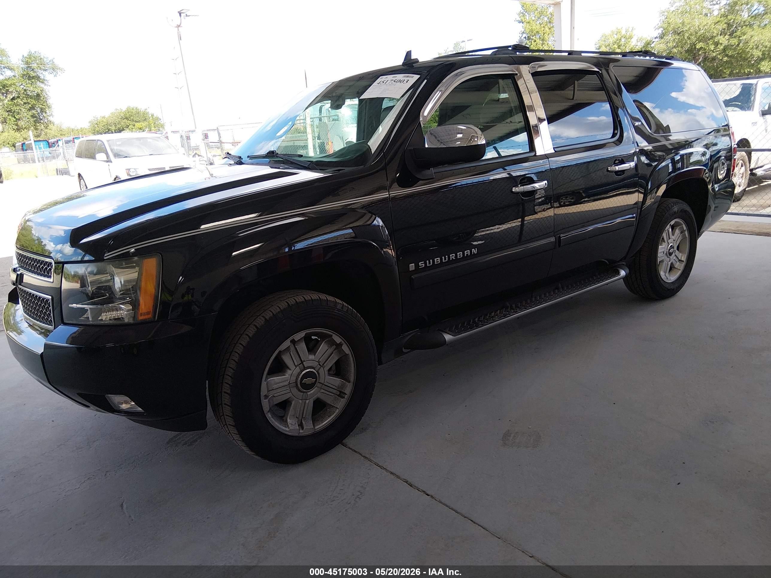 2007 Chevrolet Suburban 1500 Lt Black vin: 3GNFC160X7G310460