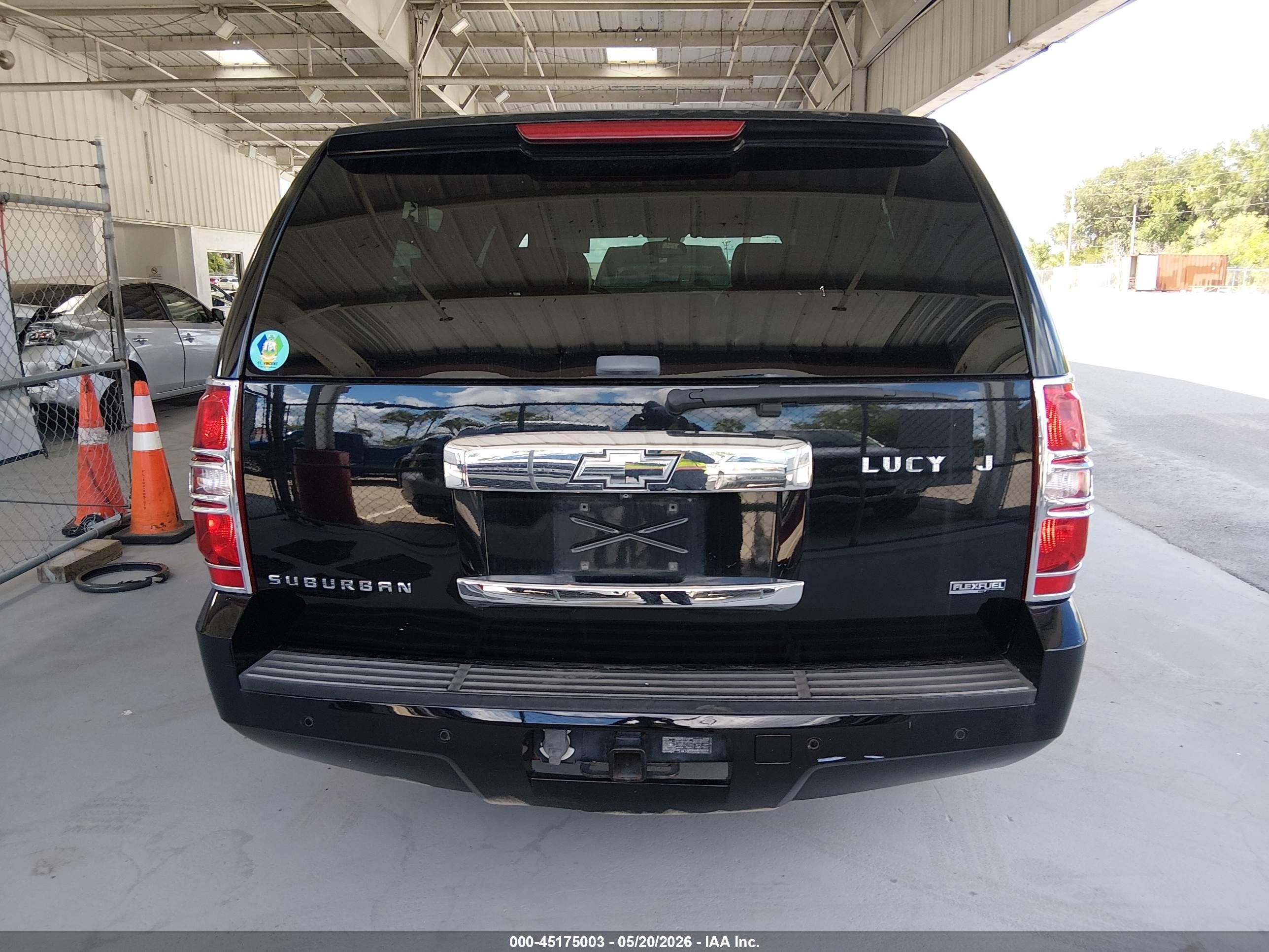 2007 Chevrolet Suburban 1500 Lt Black vin: 3GNFC160X7G310460