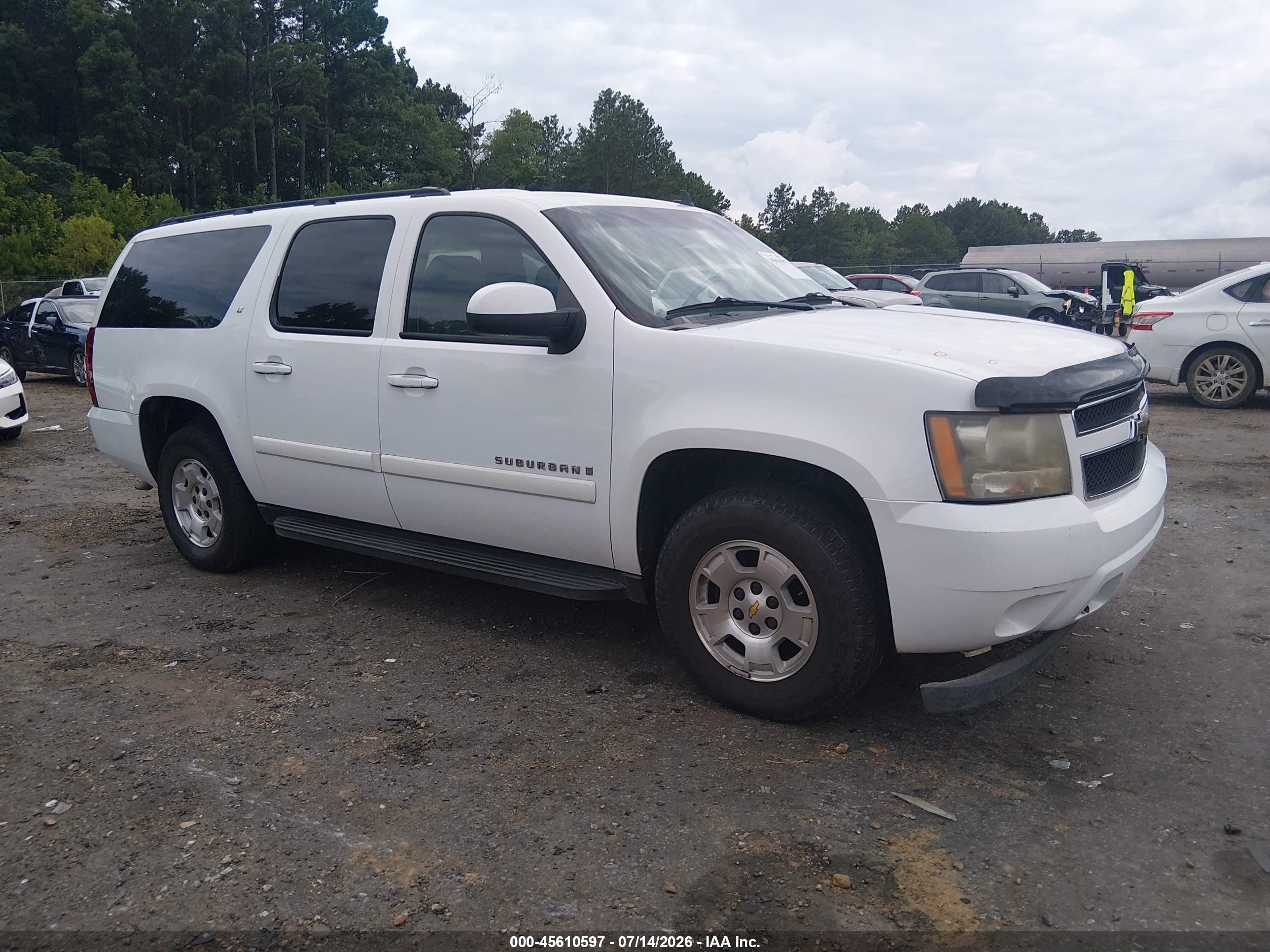 2008 Chevrolet Suburban 1500 Lt White vin: 3GNFC16J78G271014