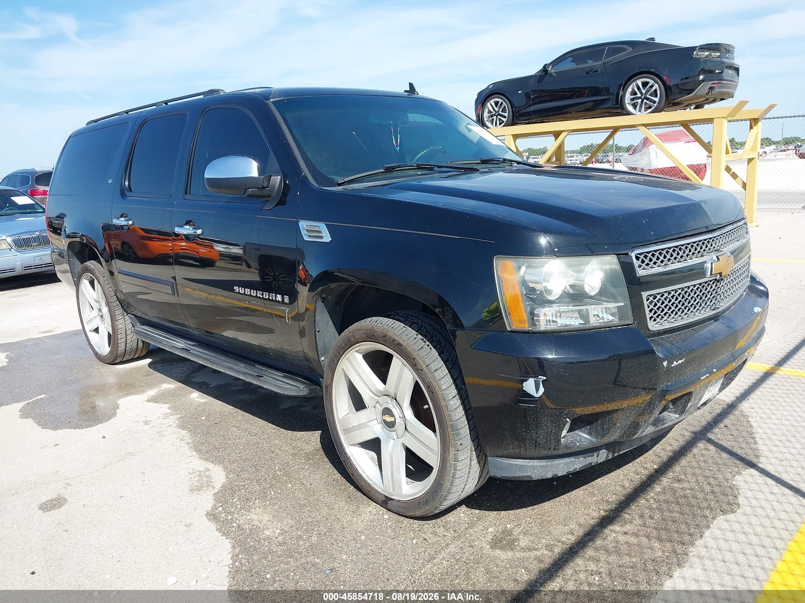 2008 Chevrolet Suburban 1500 Lt Black vin: 3GNFC16J88G122336