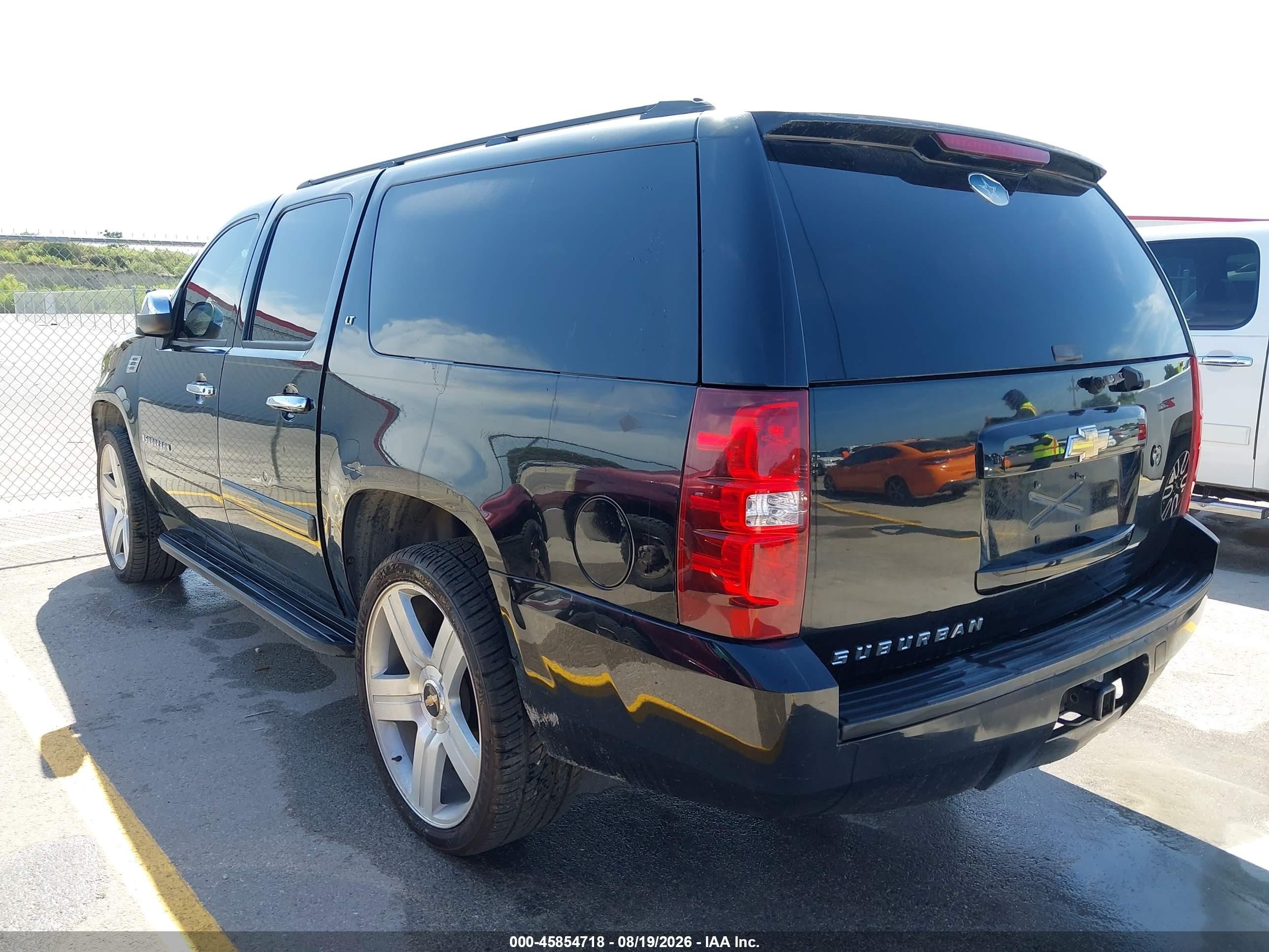 2008 Chevrolet Suburban 1500 Lt Black vin: 3GNFC16J88G122336