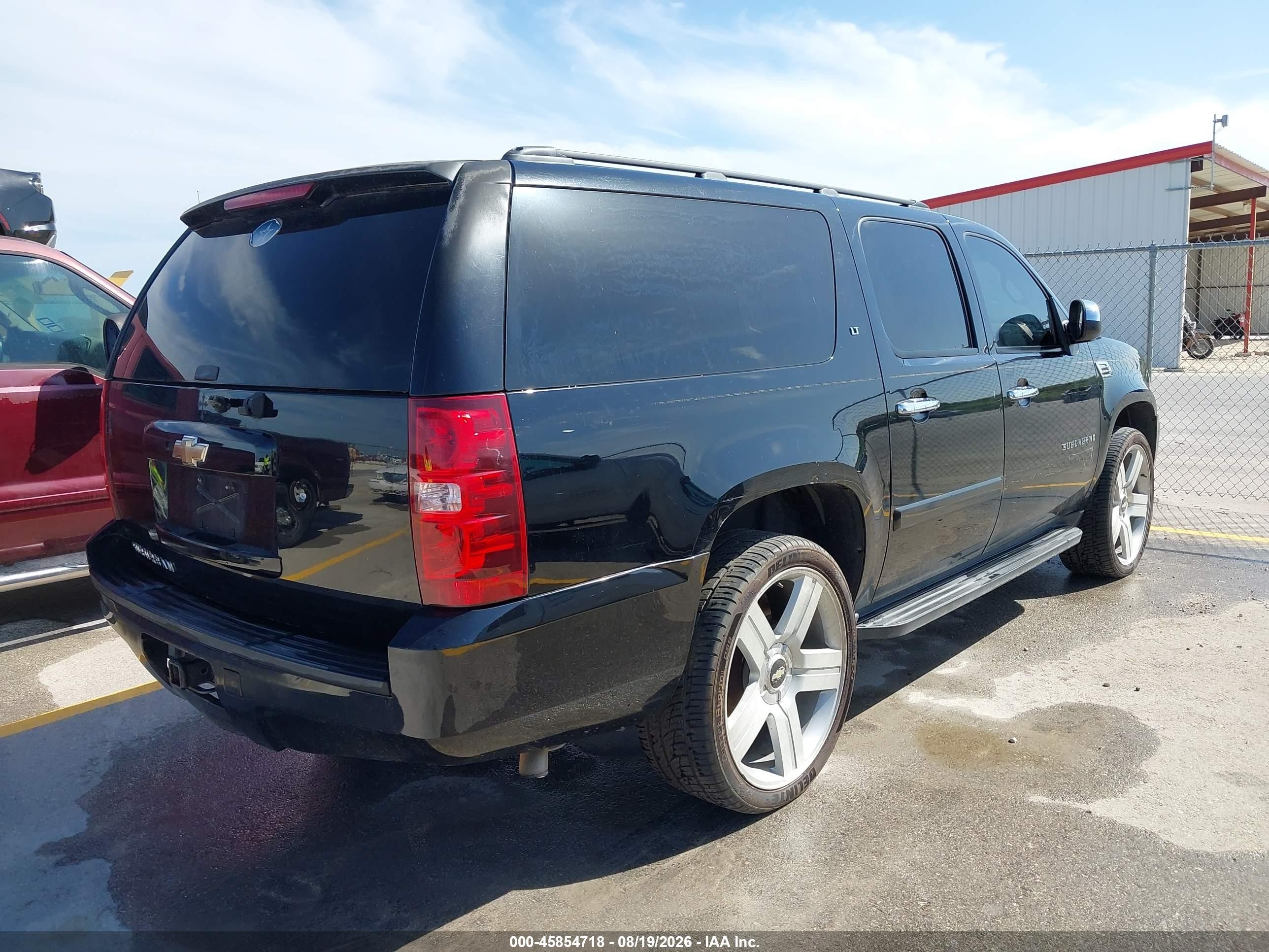 2008 Chevrolet Suburban 1500 Lt Black vin: 3GNFC16J88G122336
