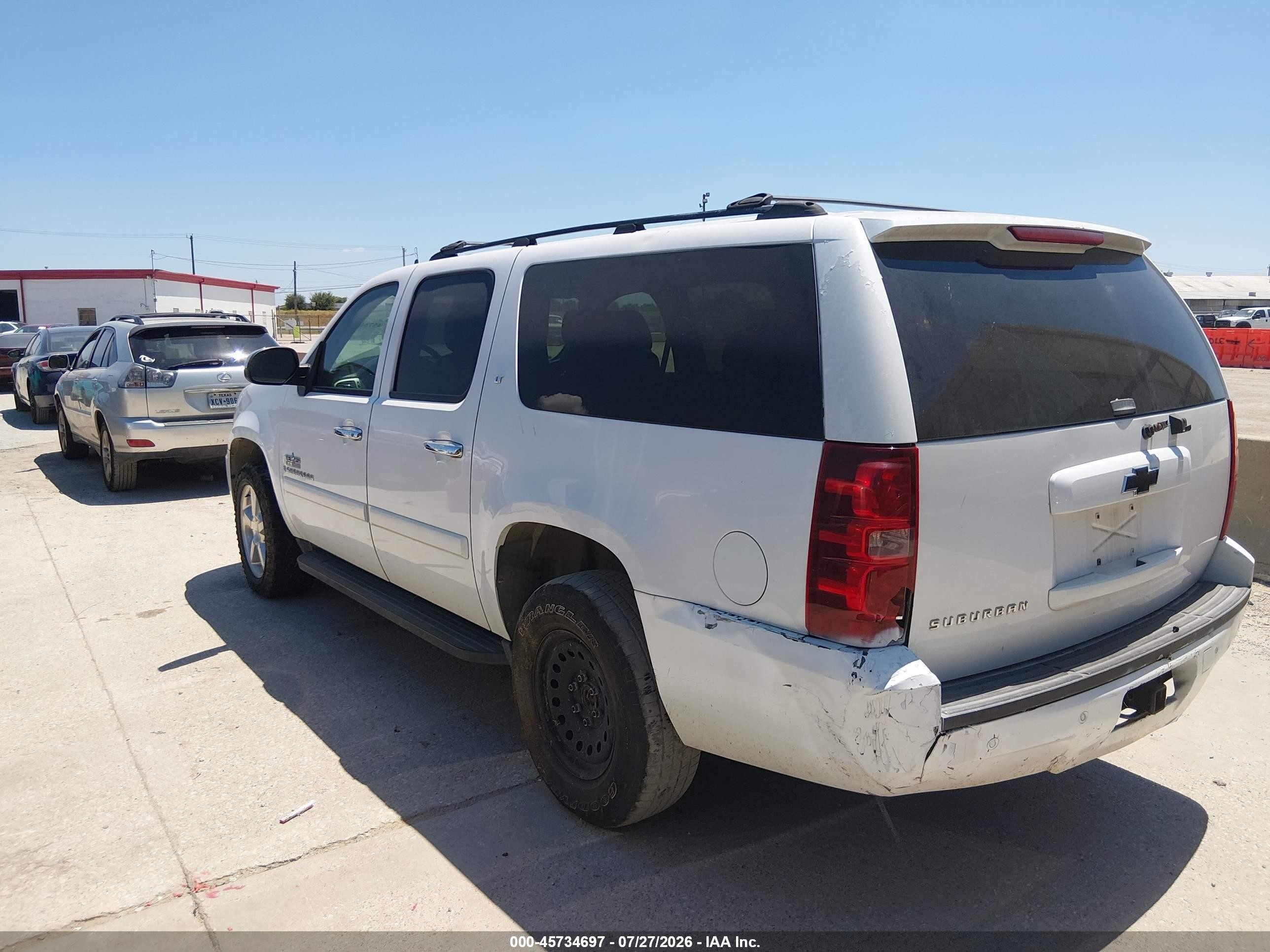 2007 Chevrolet Suburban Lt White vin: 3GNFC16JX7G102104