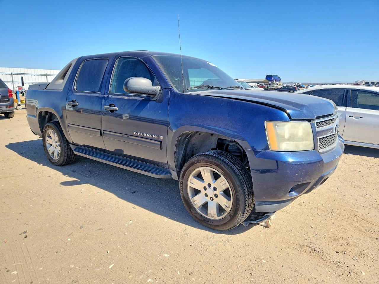 2009 Chevrolet Avalanche K1500 Ls Blue vin: 3GNFK12019G232467