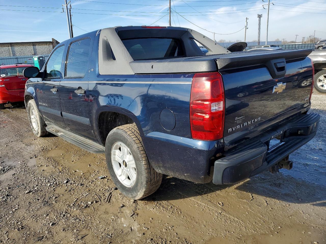 2007 Chevrolet Avalanche K1500 Blue vin: 3GNFK12317G157650