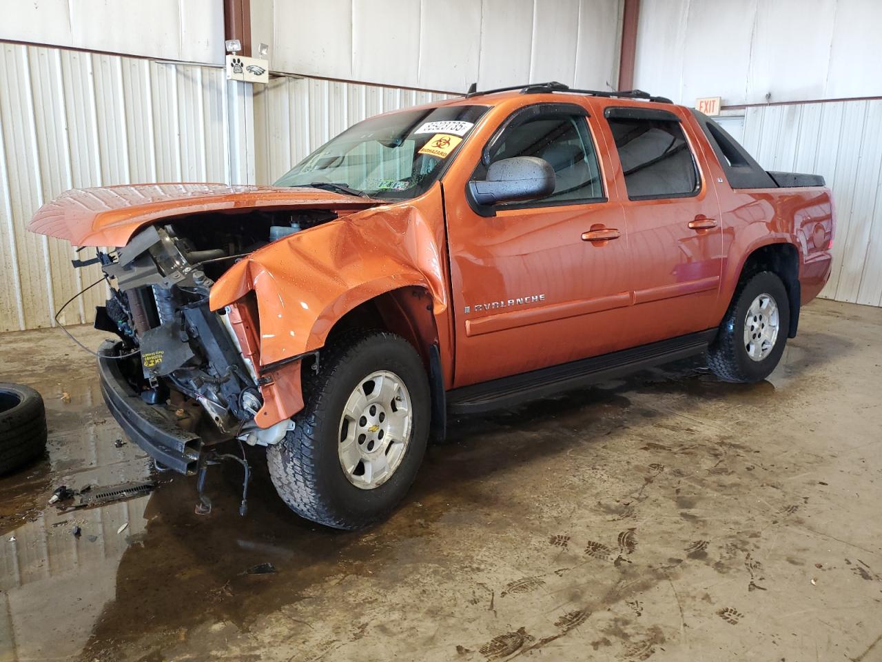 2007 Chevrolet Avalanche K1500 Orange vin: 3GNFK12317G166364