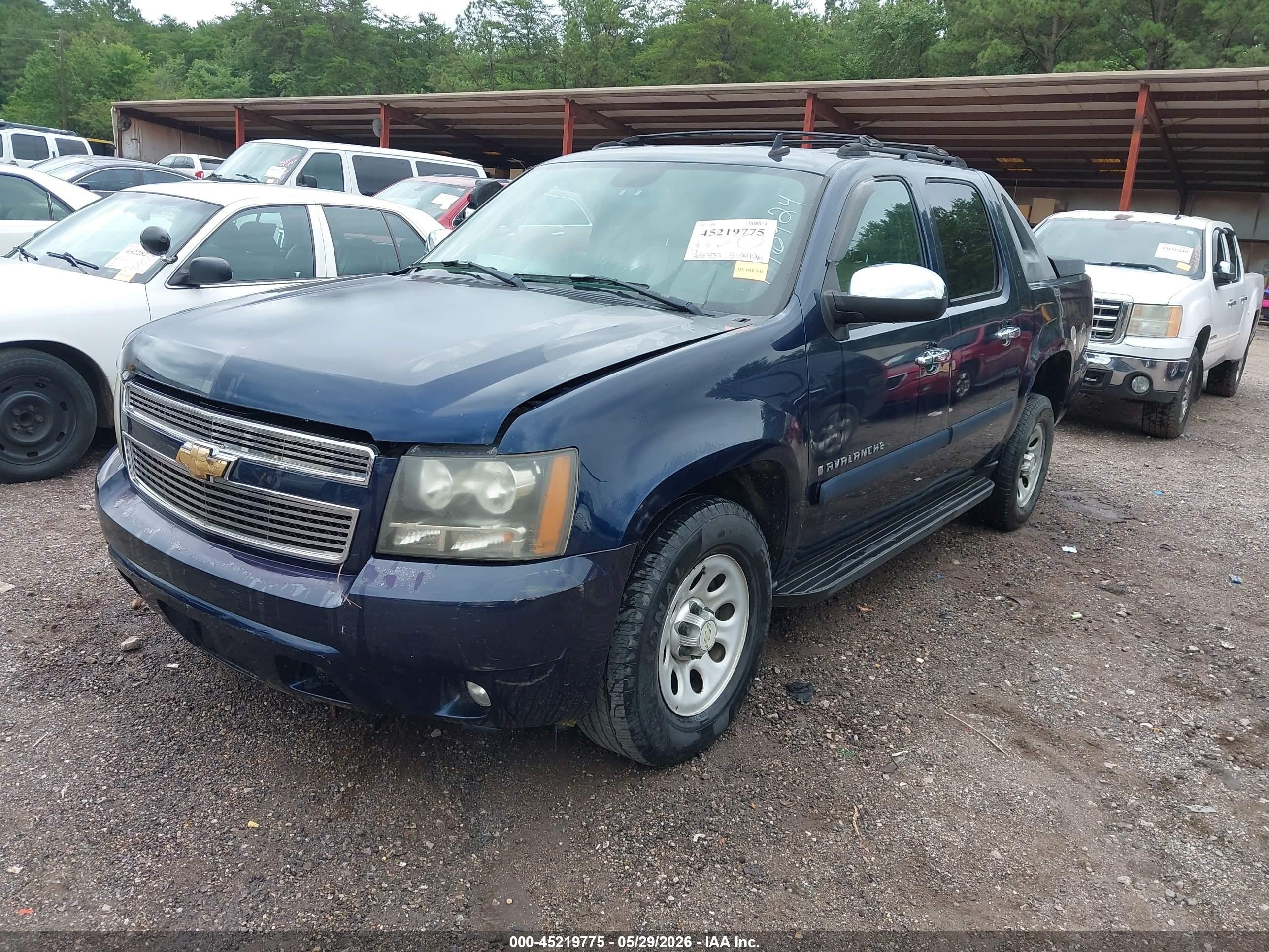2007 Chevrolet Avalanche 1500 Lt Blue vin: 3GNFK12337G146424
