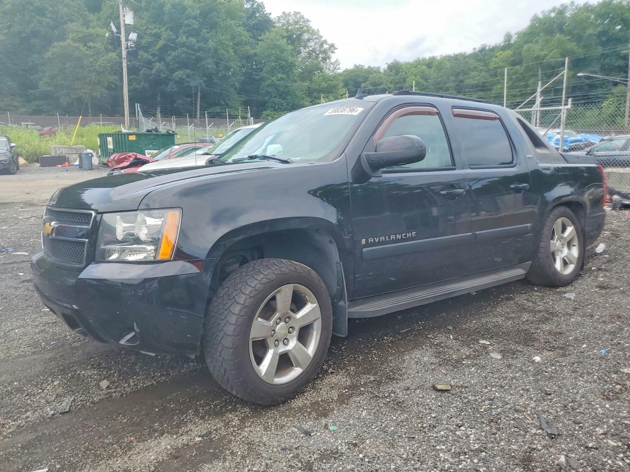 2007 Chevrolet Avalanche K1500 Black vin: 3GNFK12337G204550